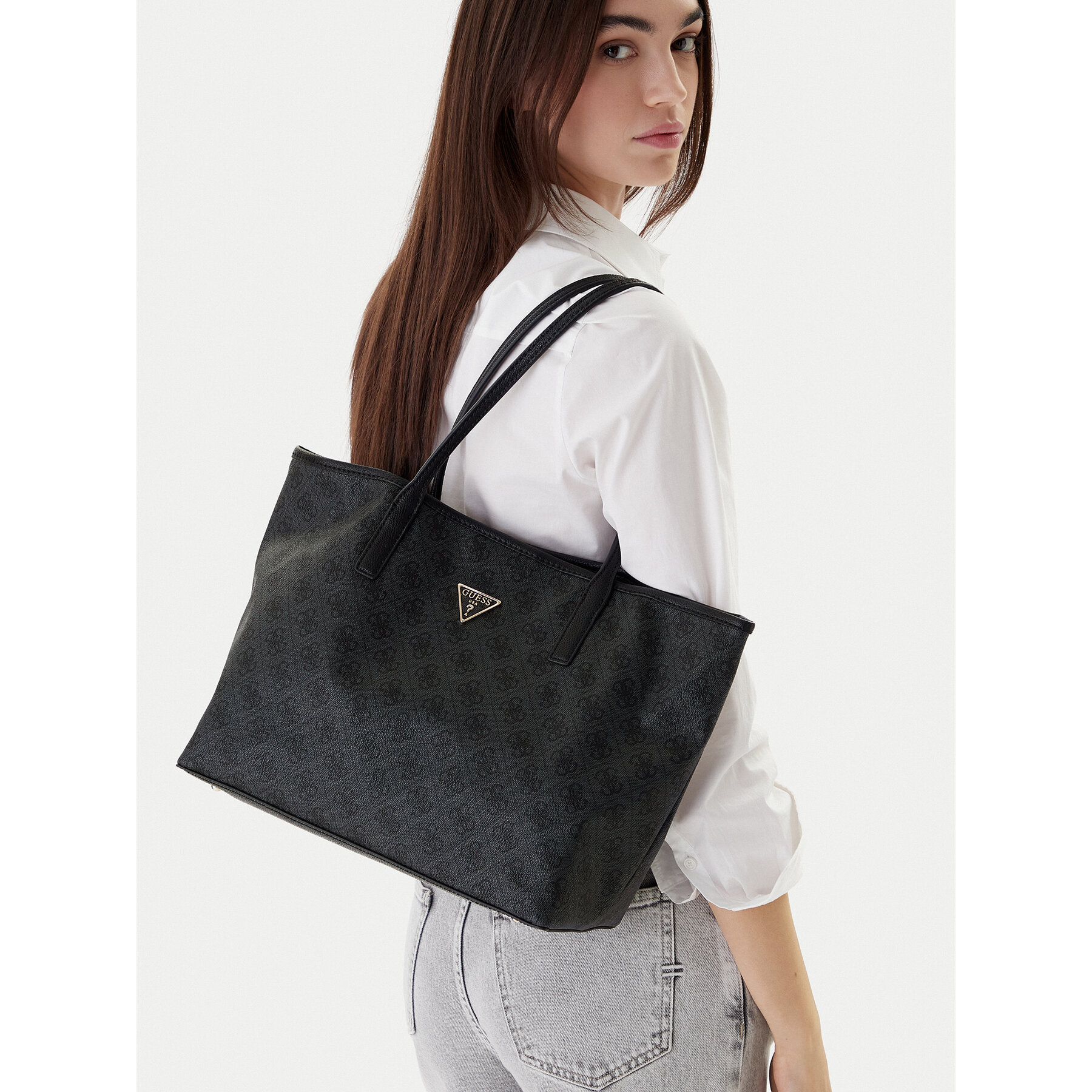 Дамска чанта Guess Victtoria HWESG9 51428 Сив