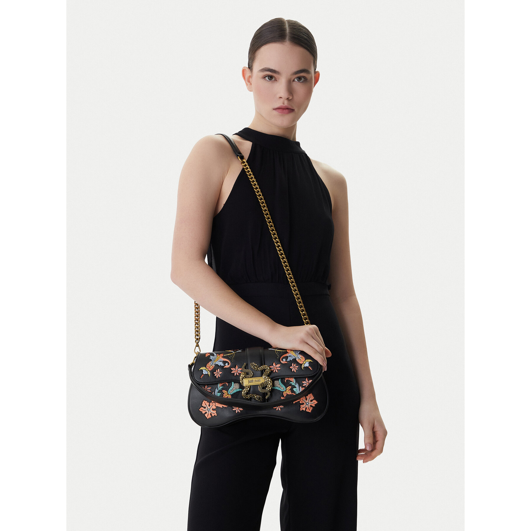 Geantă Just Cavalli 80RA4BA1 ZSE08 Negru