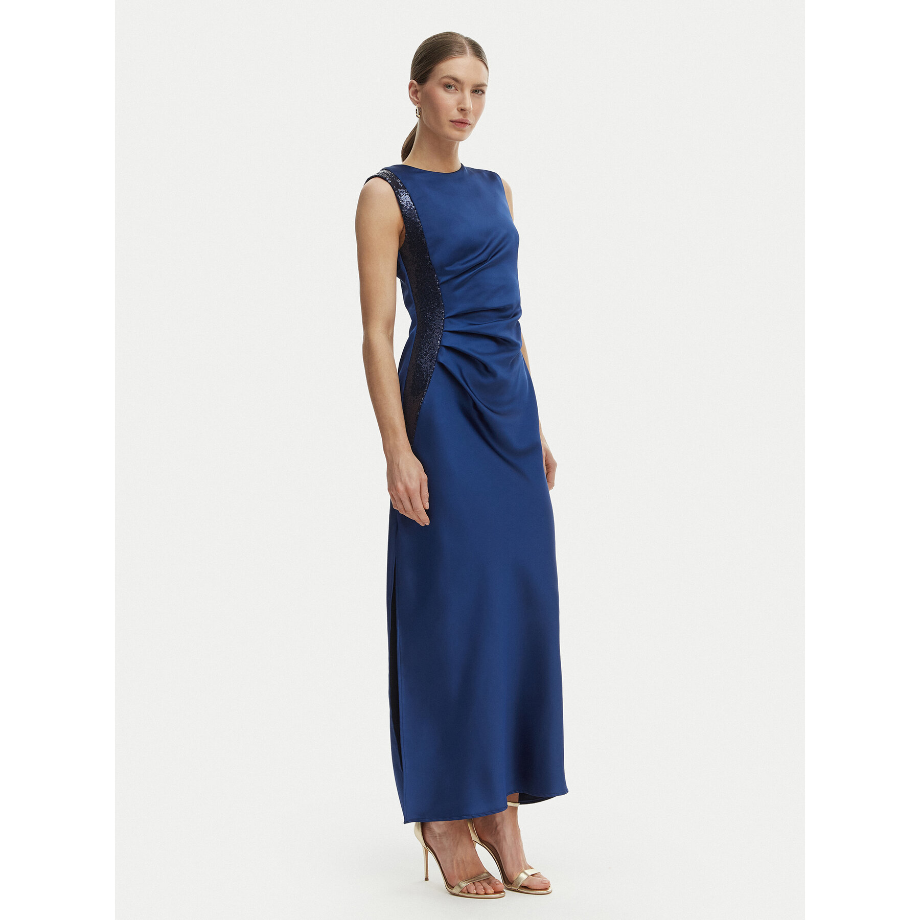 Rinascimento Abendkleid CFC0127548003 Blau Regular Fit