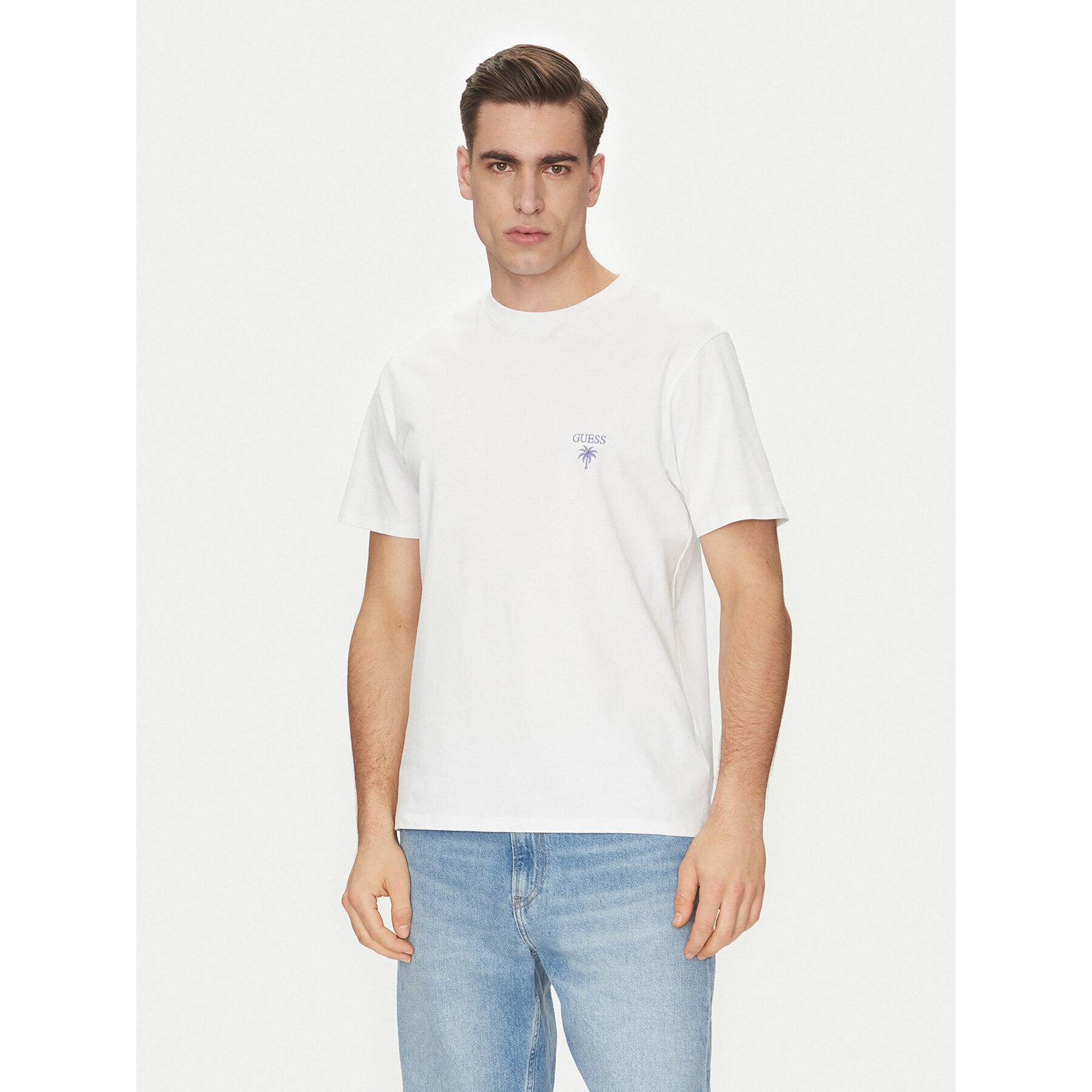 Guess Póló F5GI09 KA260 Fehér Regular Fit