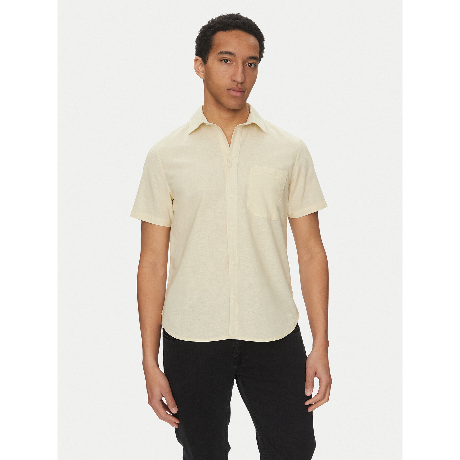 Blend Hemd 20718401 Beige Regular Fit