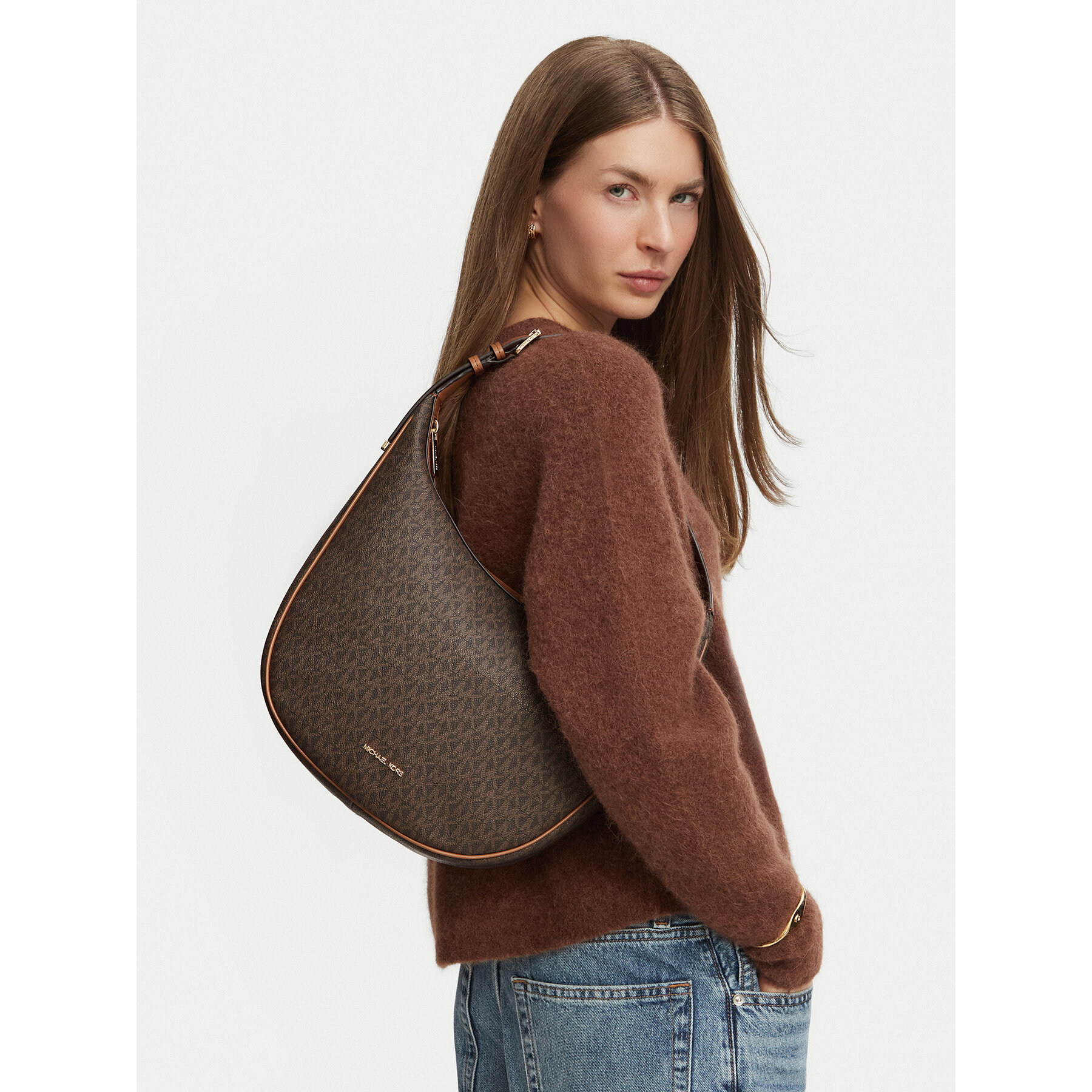 Torbica MICHAEL Michael Kors Skye Md 30F6G19L6B Smeđa