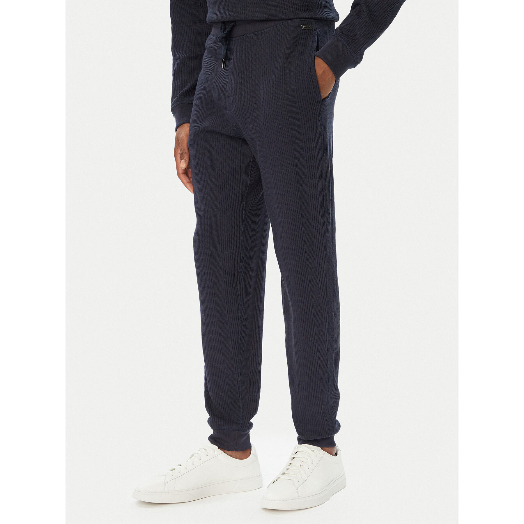 BOSS Jogginghose Structure 50540577 Dunkelblau Regular Fit