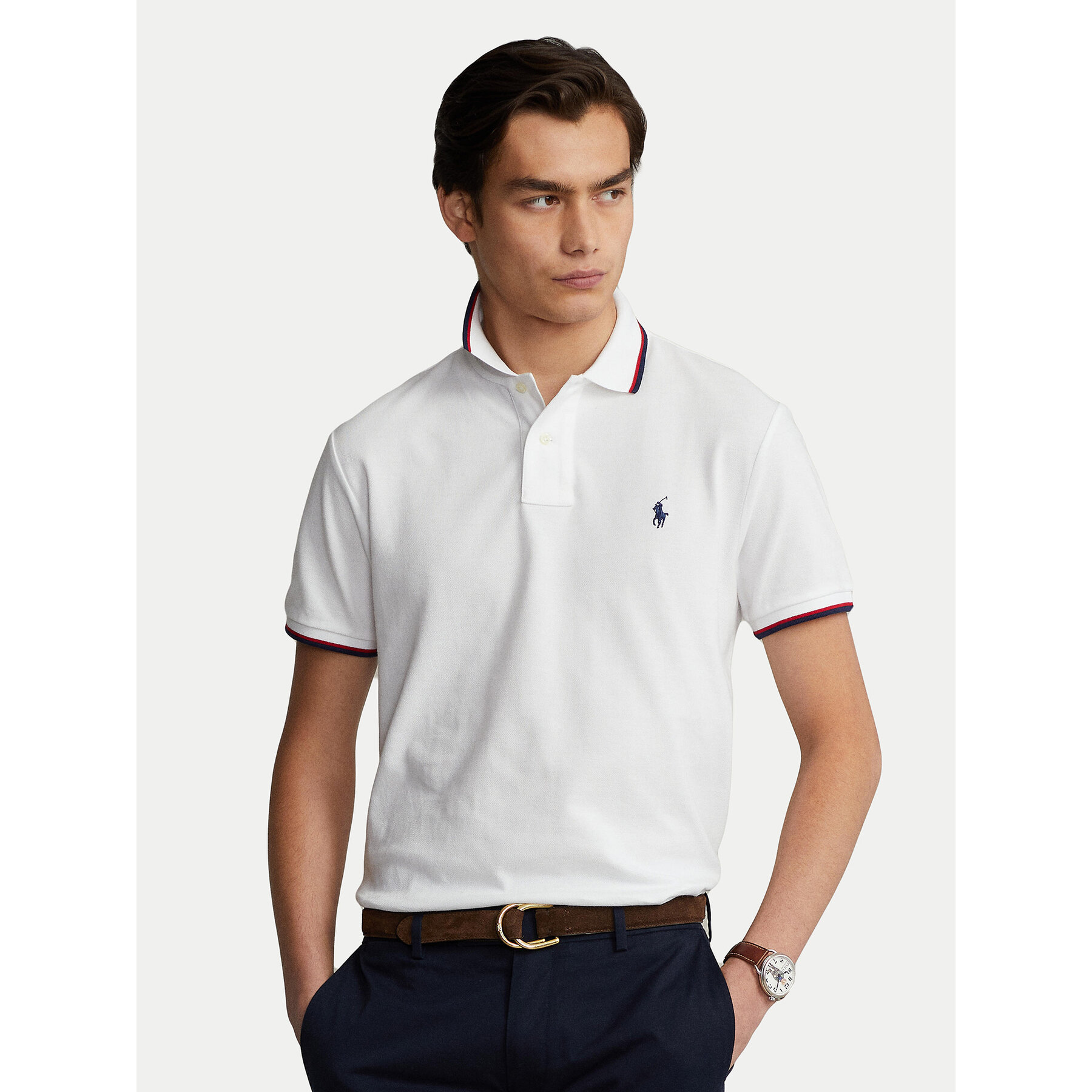 Polo Ralph Lauren Pólóing Classics 710842621002 Fehér Slim Fit