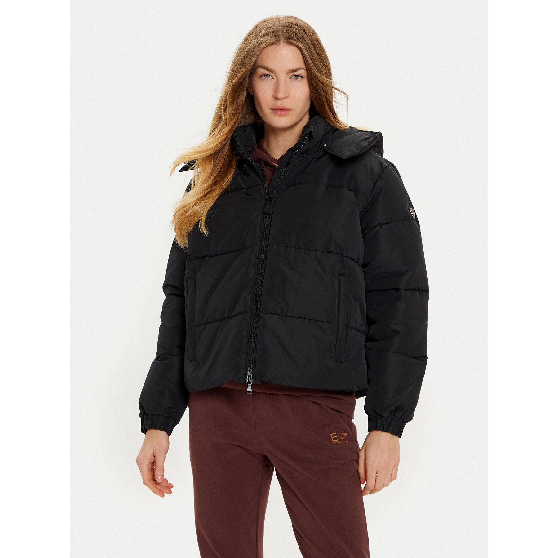 EA7 Emporio Armani Winterjacke 6DTB09 TN8AZ 1200 Schwarz Regular Fit