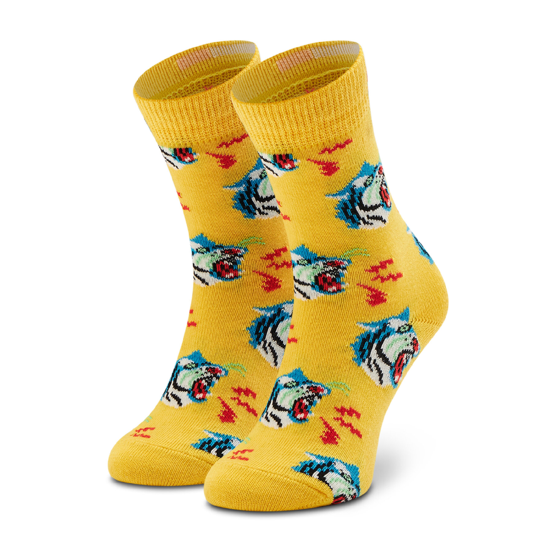 Otroške visoke nogavice Happy Socks KTIG01-2200 Rumena