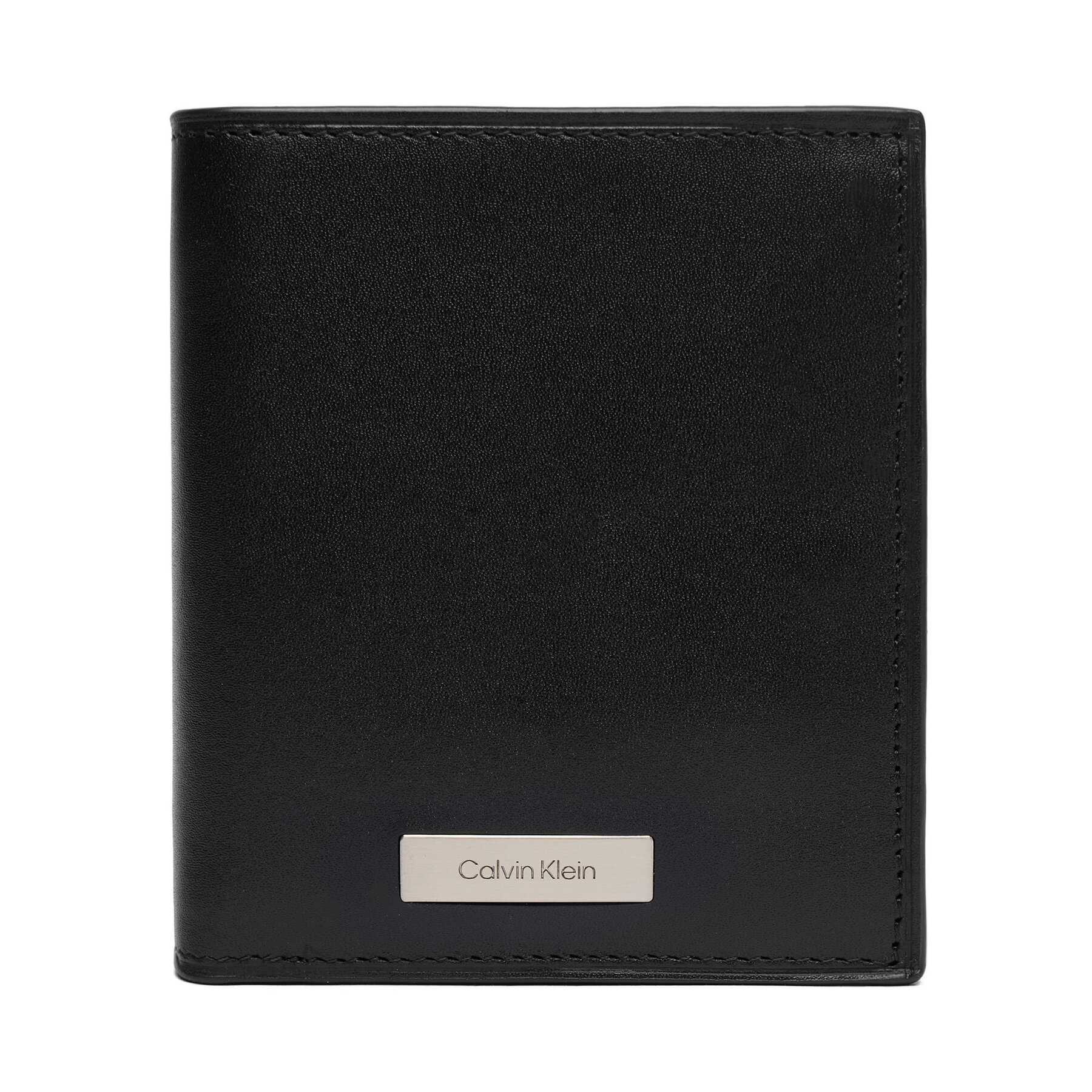 Calvin Klein Πορτοφόλι Calvin Klein Plaque Ns Slim Trifold W/ Coin LV04D1068G Μαύρο