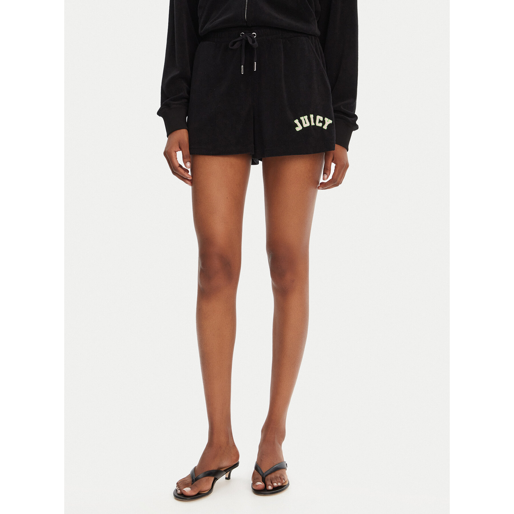 Juicy Couture Sportshorts Perkin JCWHS125322 Schwarz Relaxed Fit