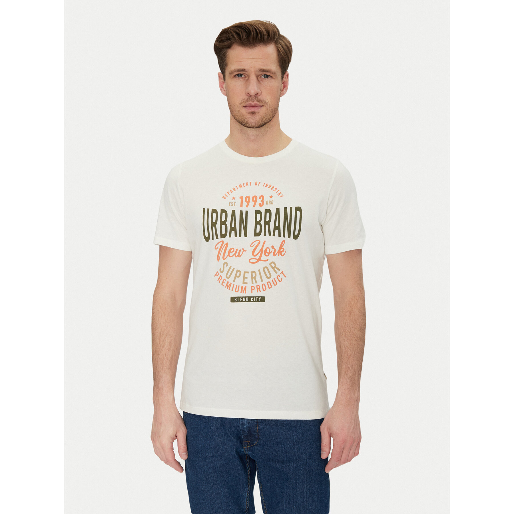 Blend T-shirt 20717759 Bianco Regular Fit