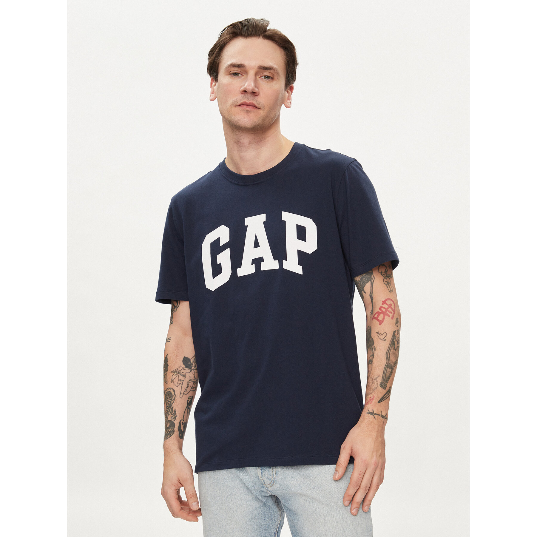 Gap Póló 856659-04 Sötétkék Regular Fit
