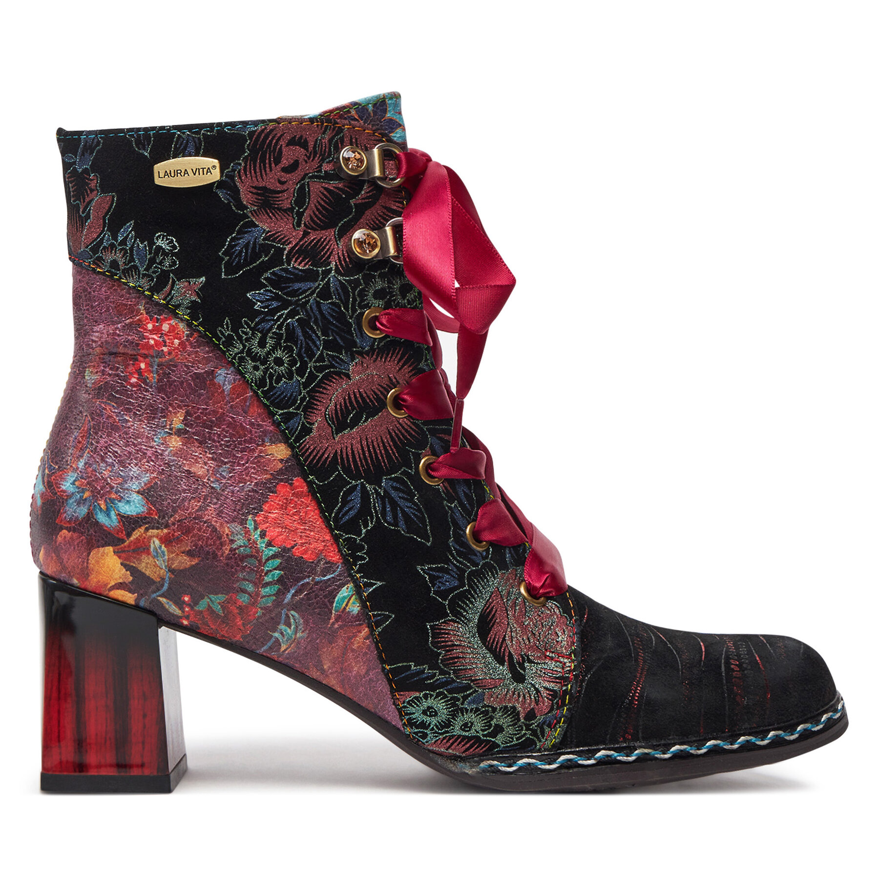 Botines Laura Vita Gaclao 40 Rojo