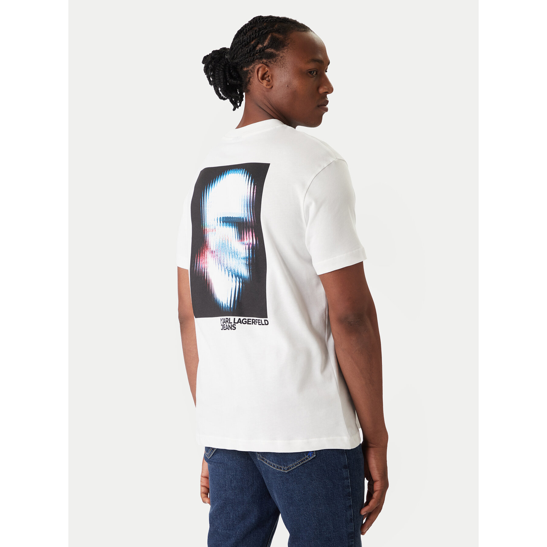 Karl Lagerfeld Jeans T-Shirt B1M17069 Weiß Regular Fit