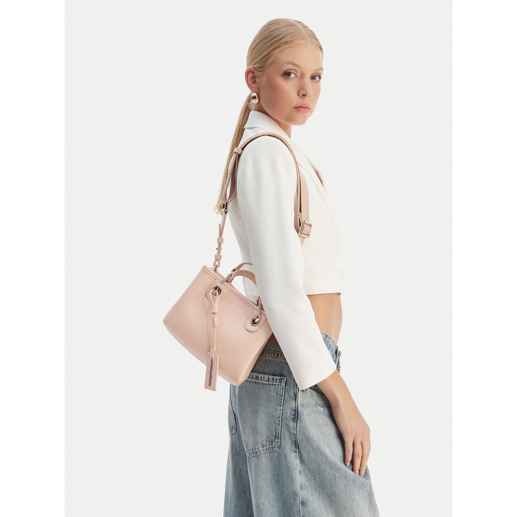 Geantă Emporio Armani EW000382 AF12036 M1332 Roz