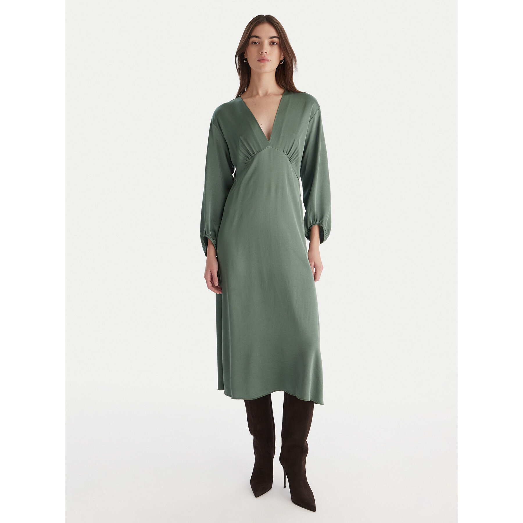 ViCOLO Coctailkleid TF0250 Grün Regular Fit