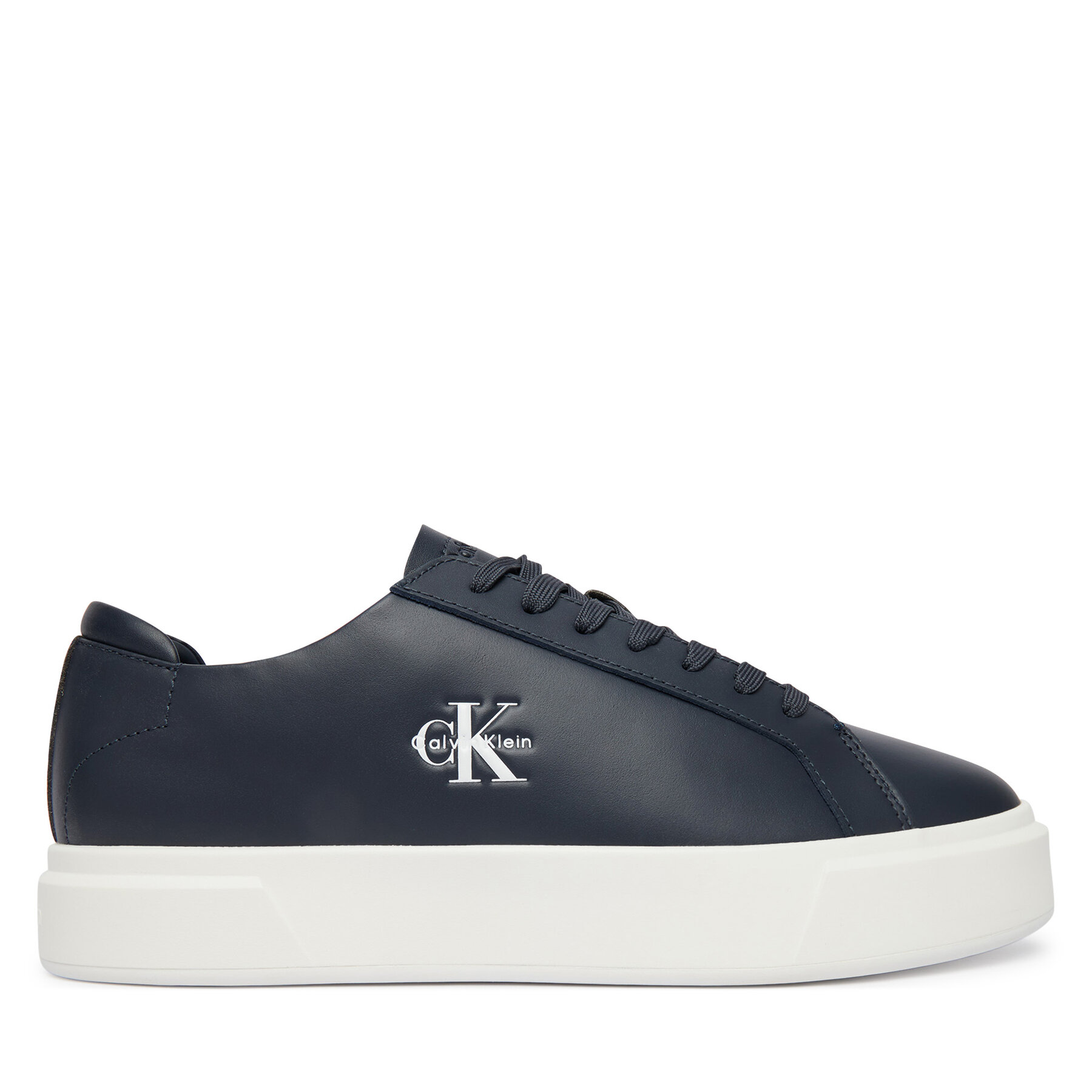 Αθλητικά Calvin Klein Basket Cupsole Laceup Lth Ml YM0YM01460 Σκούρο μπλε