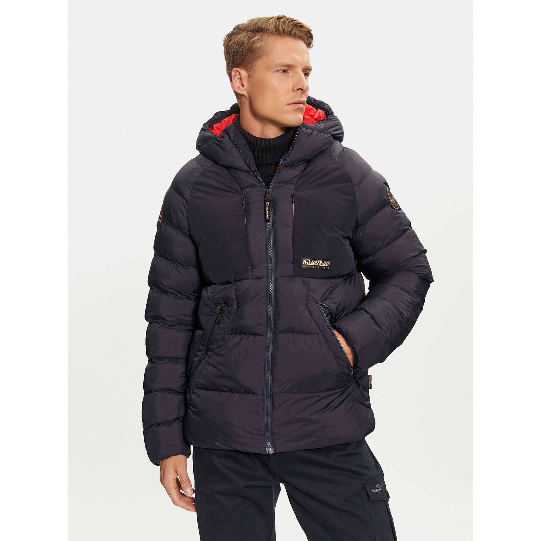 Napapijri Winterjacke Moesa NP0A4I1R Dunkelblau Regular Fit