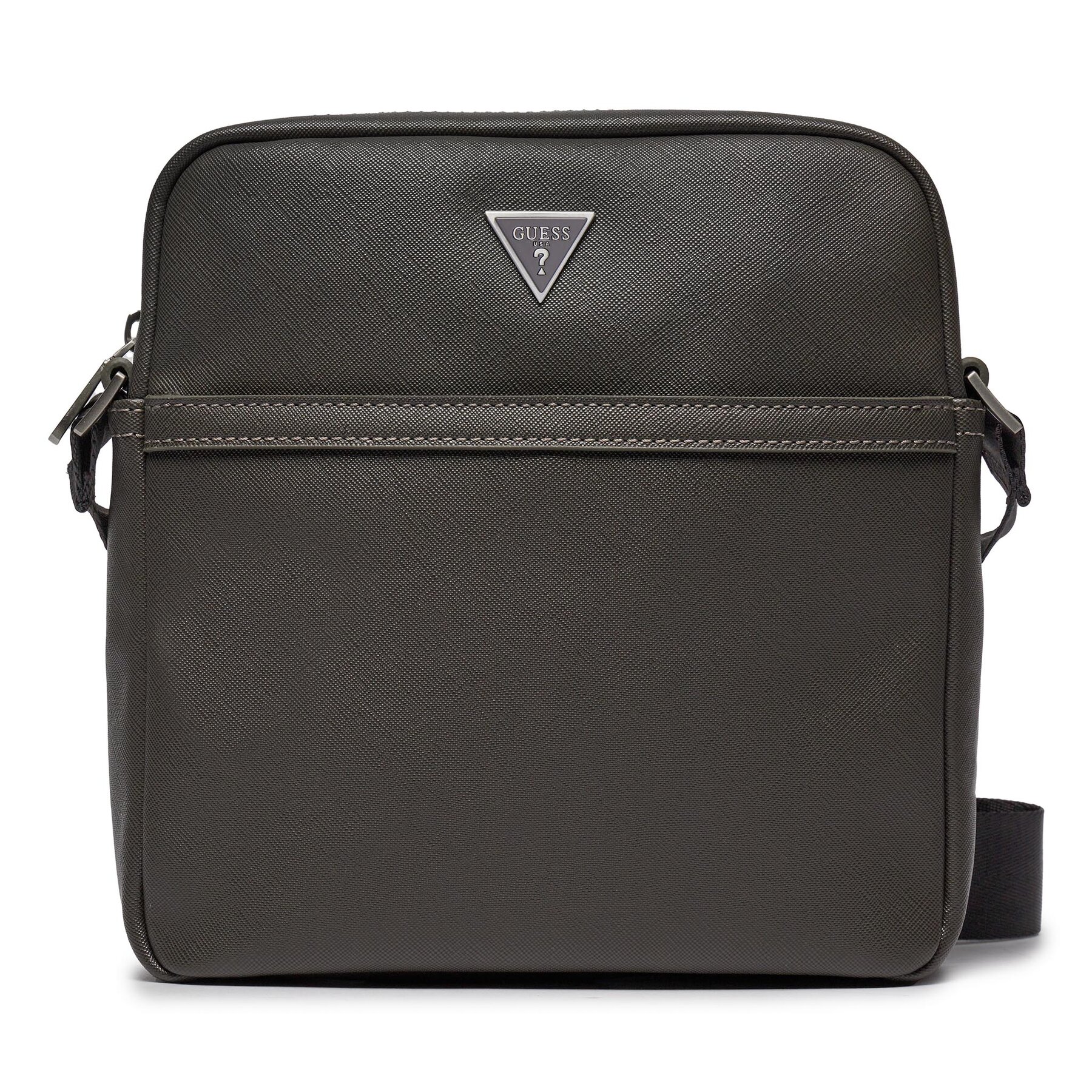 Saszetka Guess Szary Certosa Saffiano Eco Mini-Bags HMECSA P3158