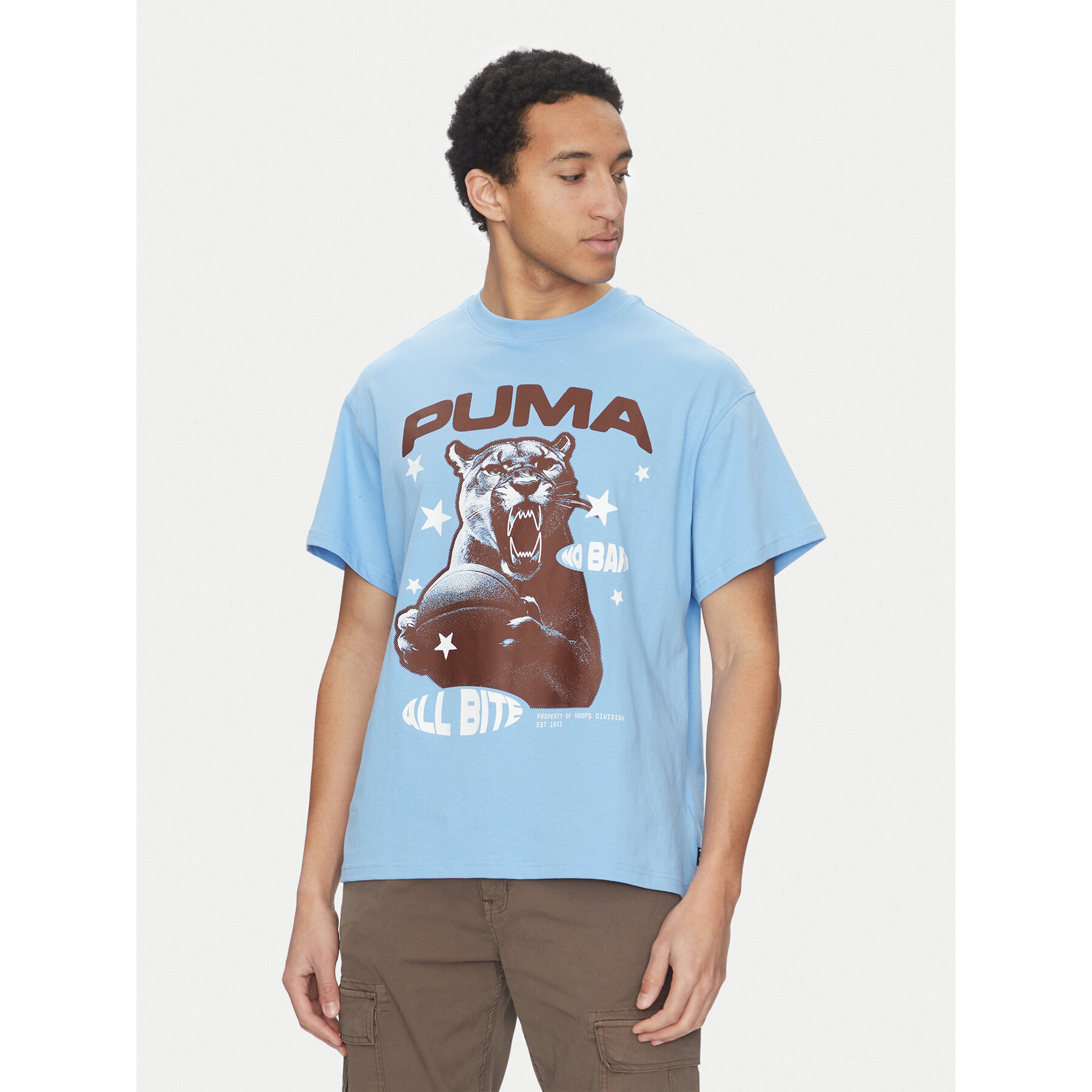 Puma Marškinėliai All Bite 630466 Mėlyna Regular Fit