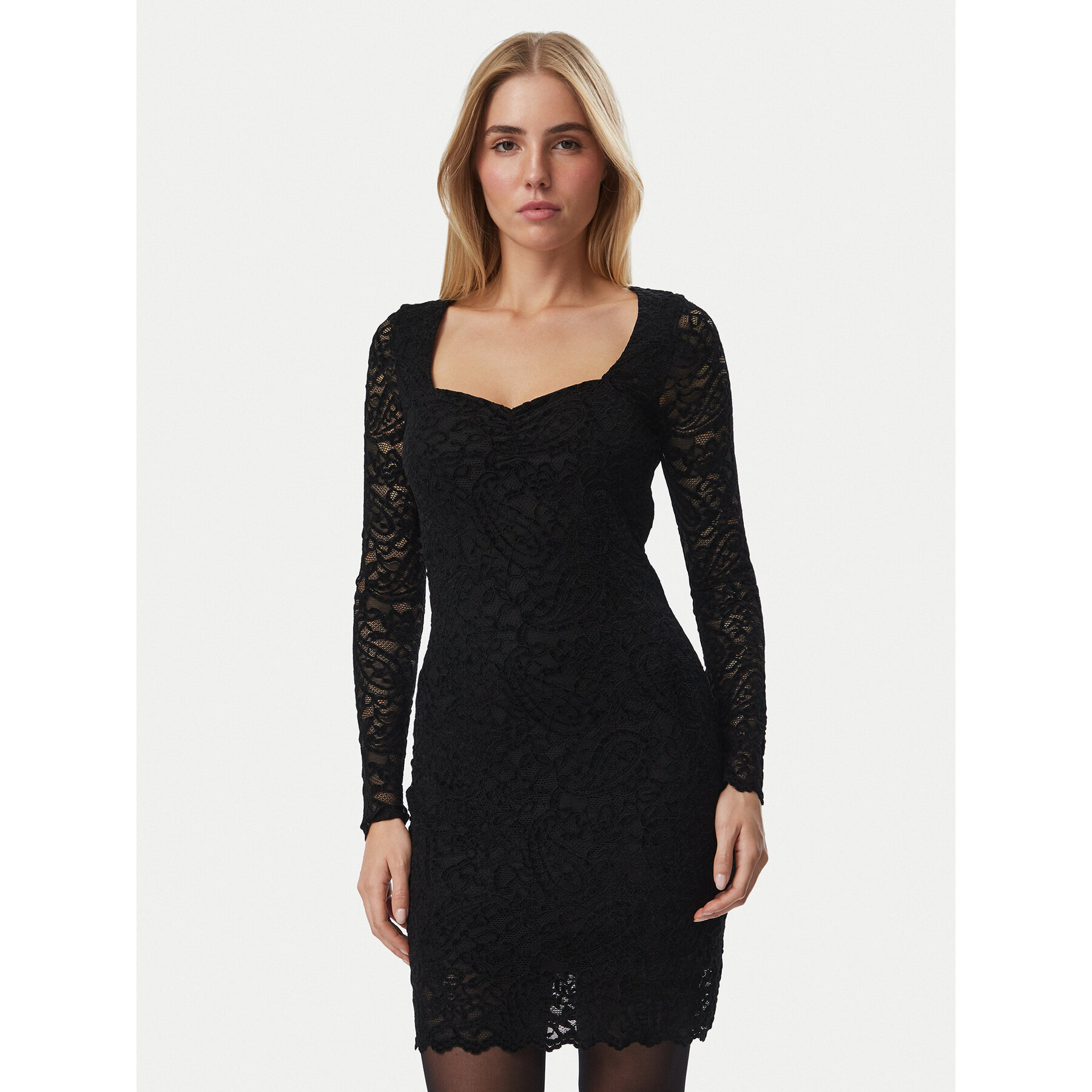 Guess Coctailkleid W6BK54 K6389 Schwarz Slim Fit