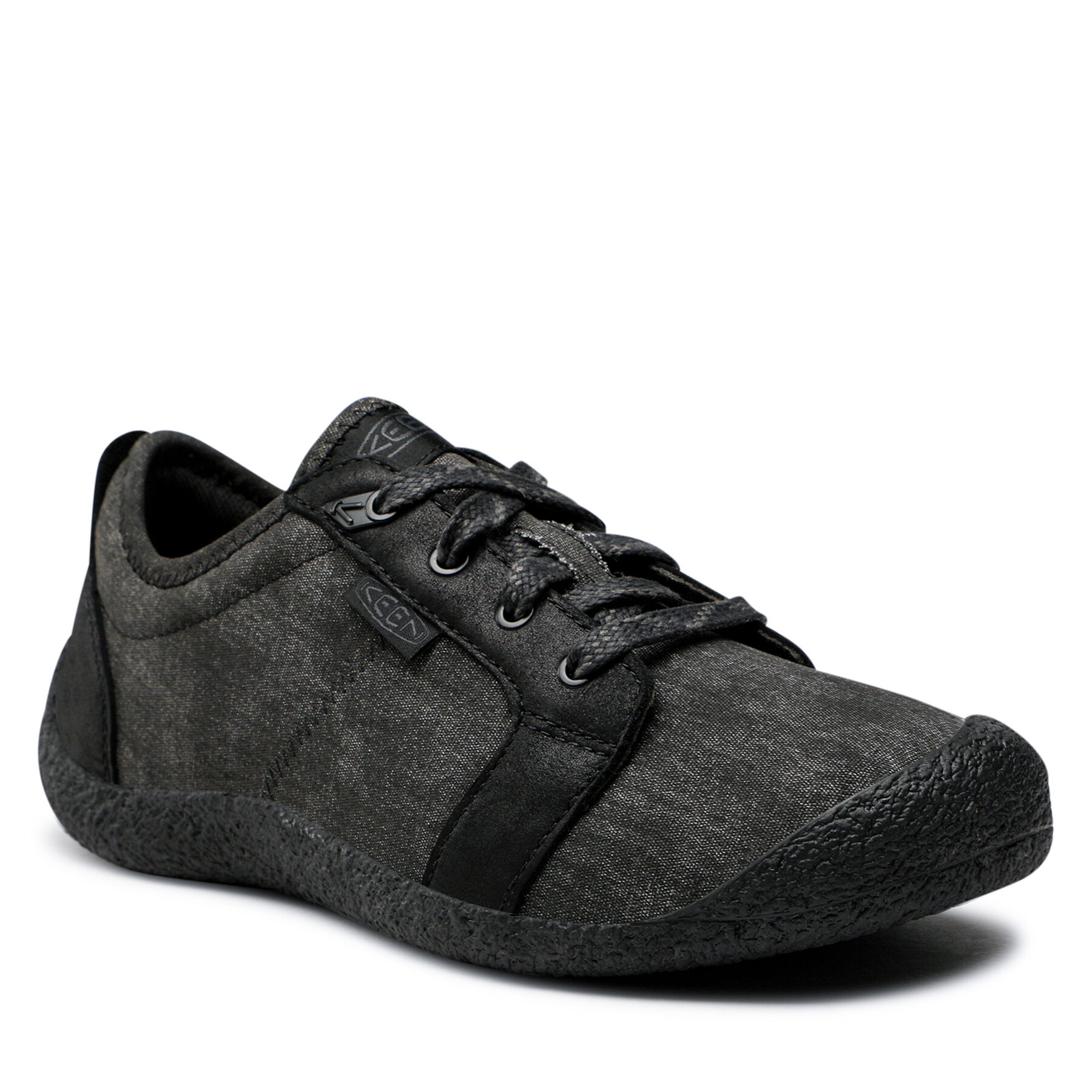 Pantofi Keen Howser Canvas Lace-Up 1026145 Black/Black 1026145 imagine noua