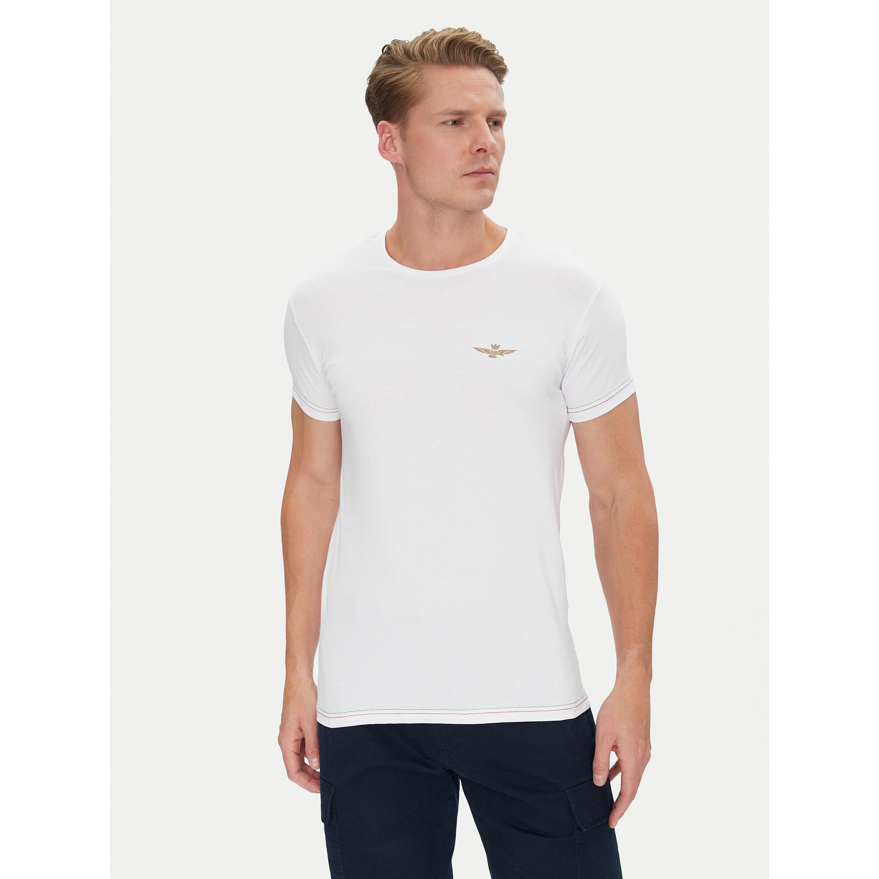 Aeronautica Militare Aeronautica Militare T-Shirt AM1UTI003 Λευκό Regular Fit