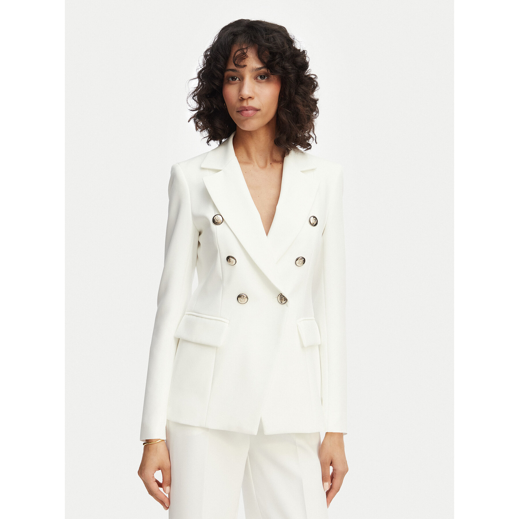 Maryley Sakko 26EB139/43VA Creme Regular Fit