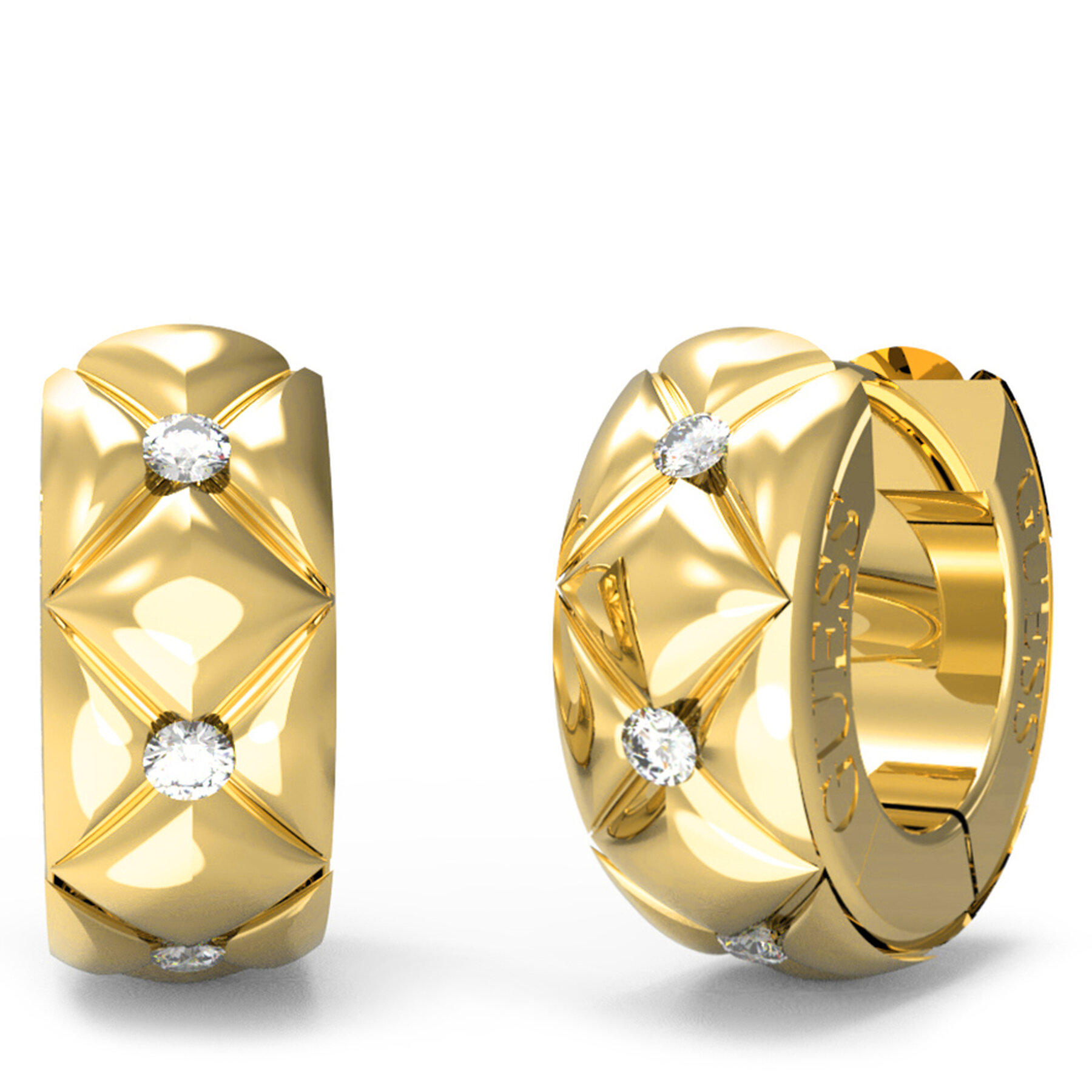 Náušnice Guess JUBE04 590JW Zlatá