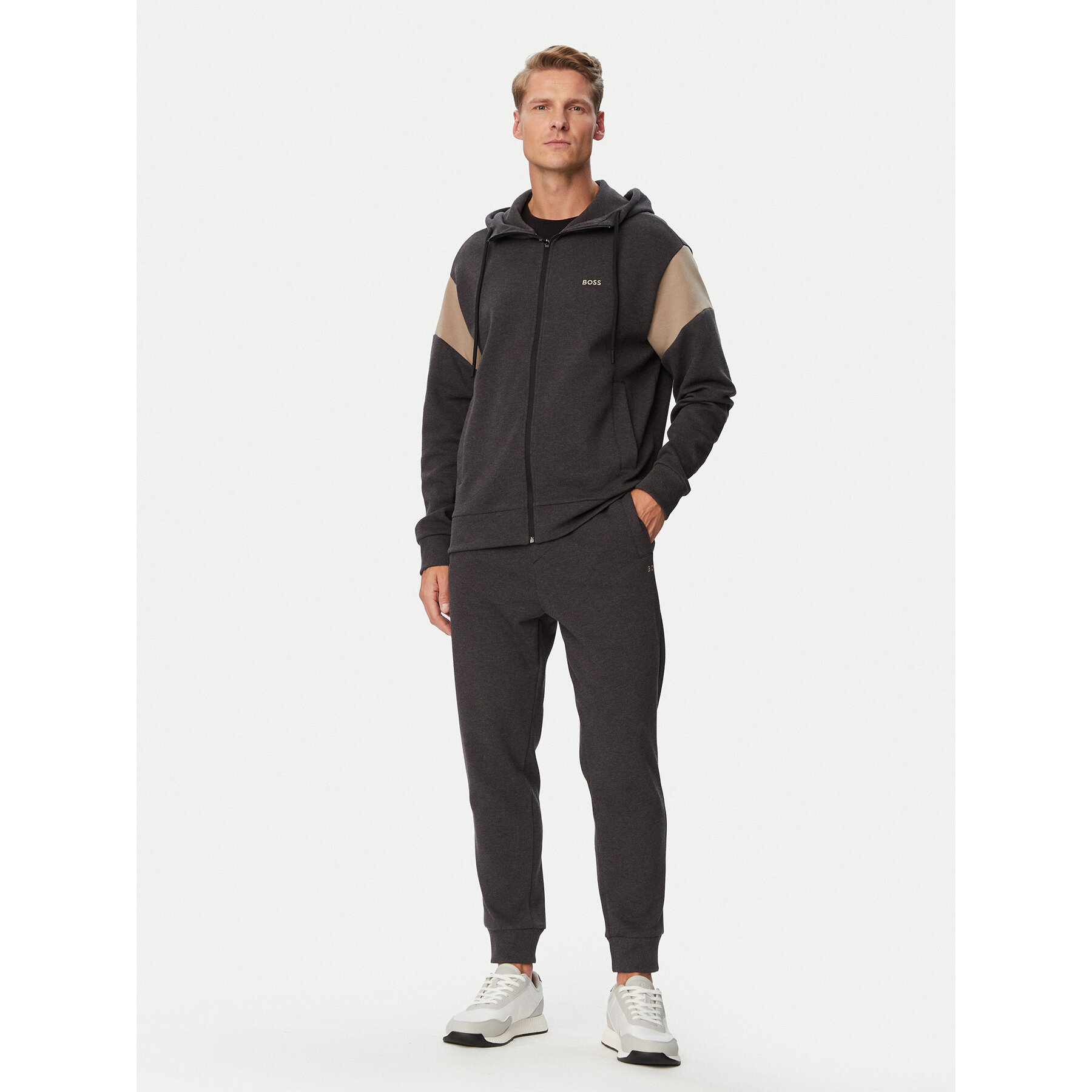 BOSS Jogginganzug Sw 50569918 Dunkelgrau Regular Fit