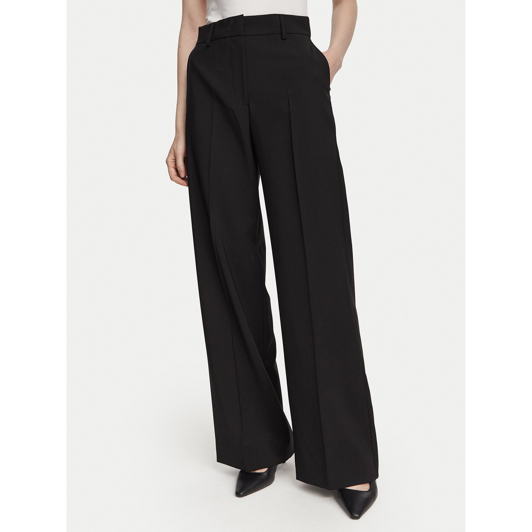 Weekend Max Mara Stoffhose Visivo 2625136061 Schwarz Regular Fit