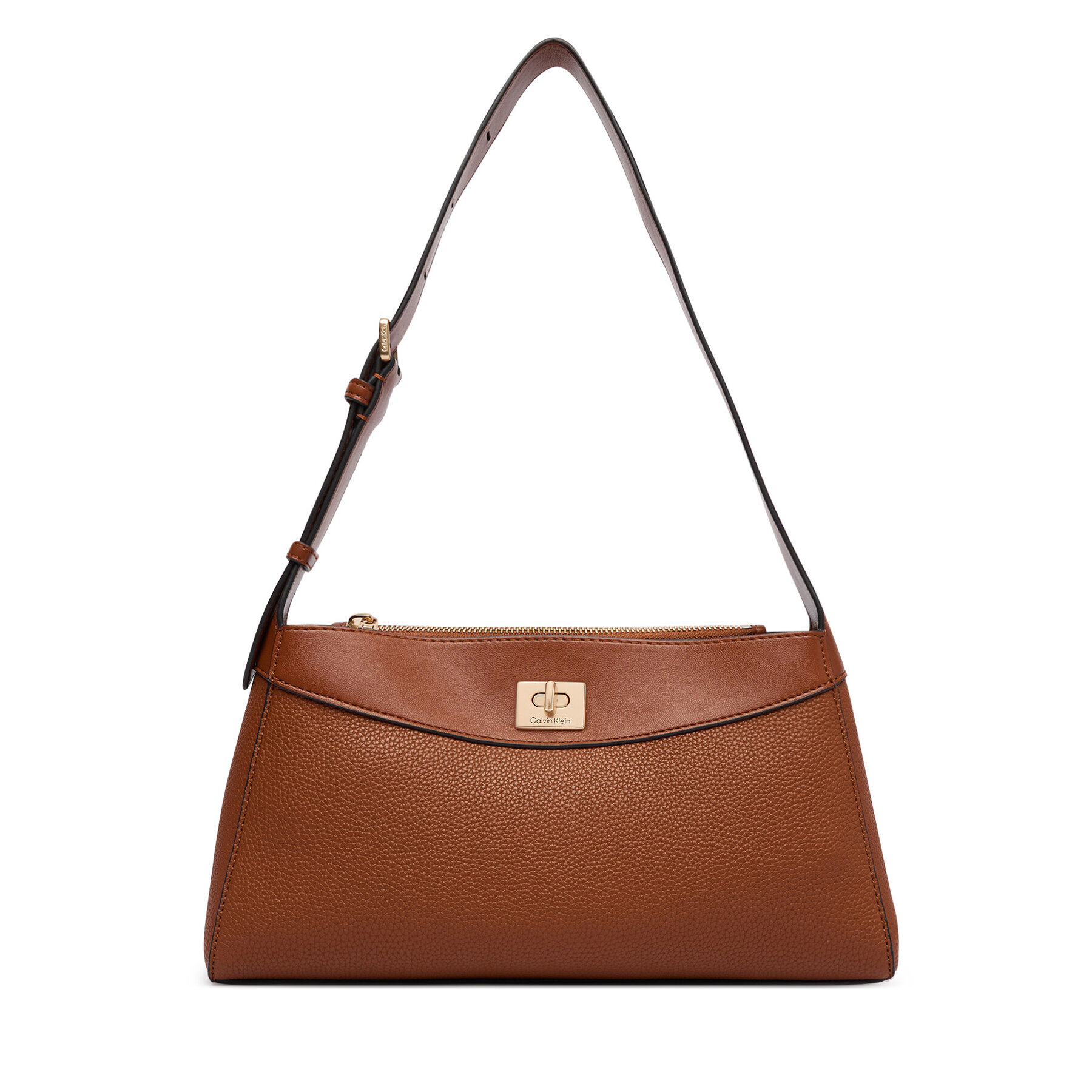 Дамска чанта Calvin Klein Mix Media Shoulder Bag LV04F3886G Кафяв