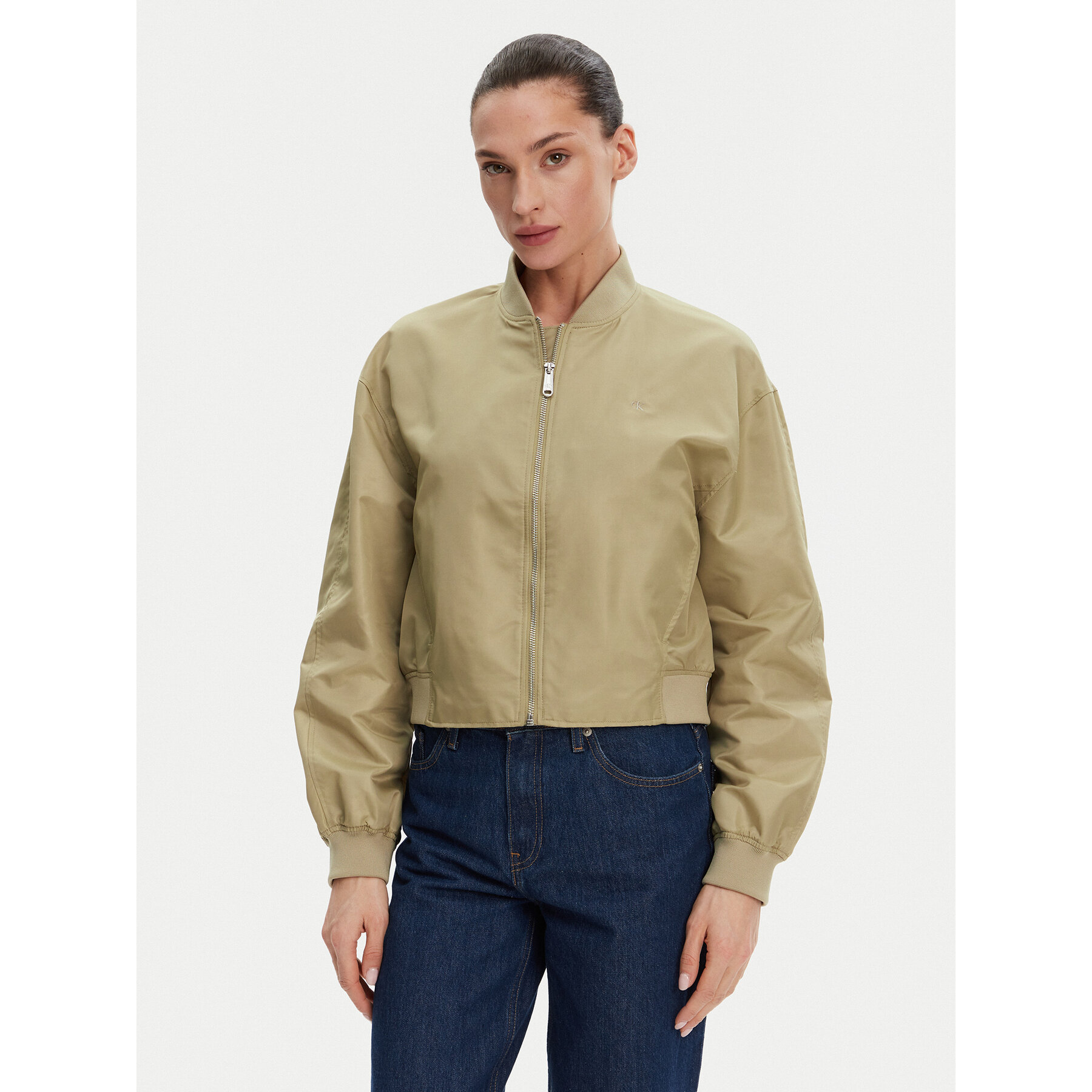 Calvin Klein Jeans Bomberjacke Hero LV047B528G Beige Relaxed Fit