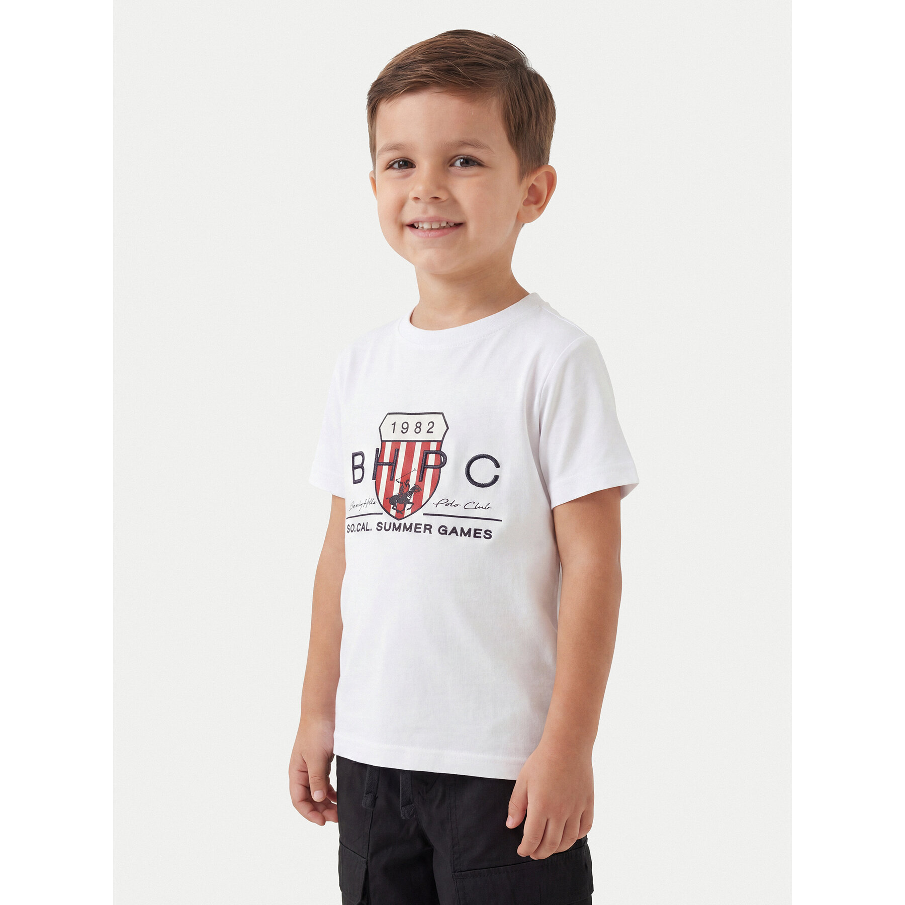 Beverly Hills Polo Club T-shirt P-SS26B-TS414011 Bijela Regular Fit