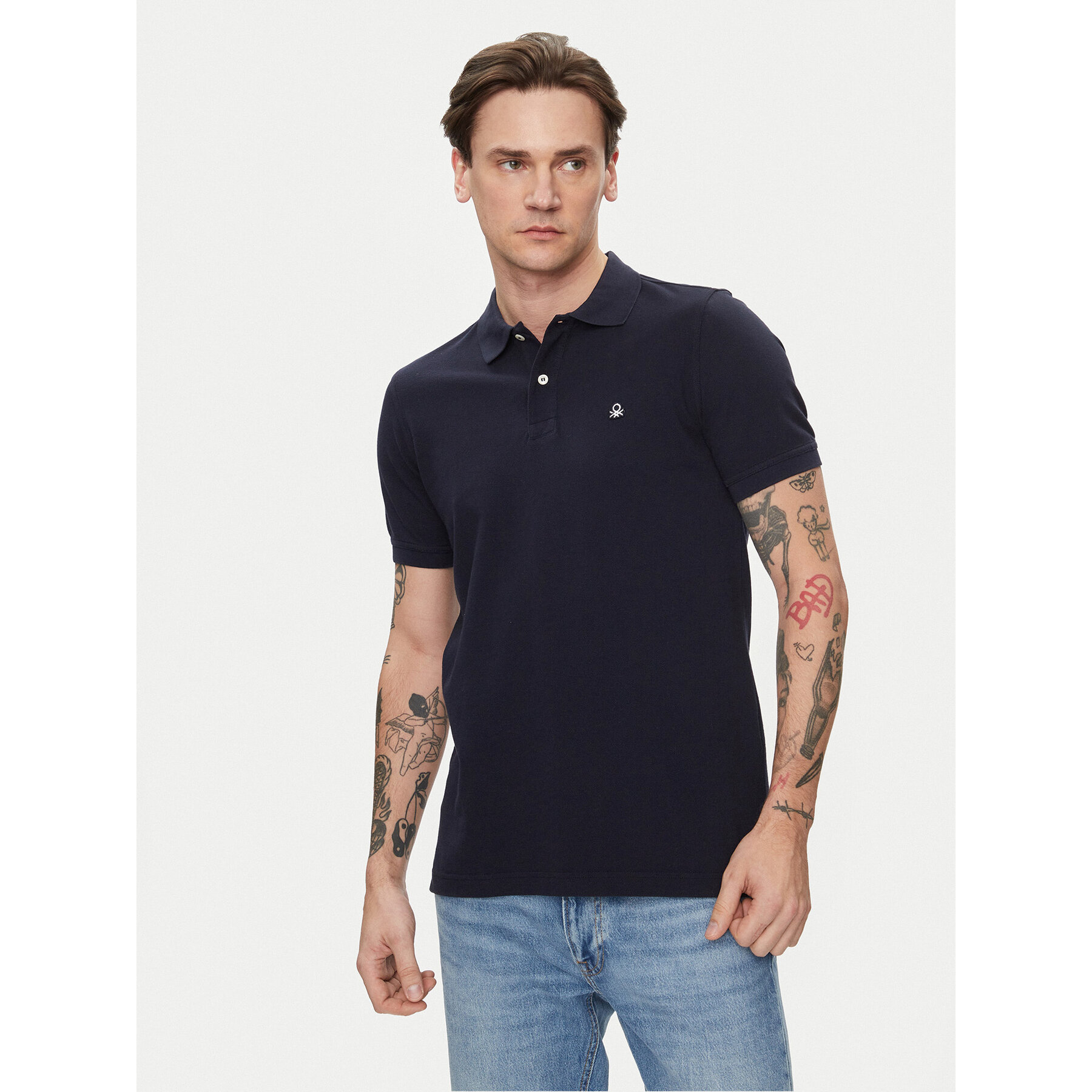 United Colors Of Benetton Polo 3089J3179 Σκούρο μπλε Regular Fit