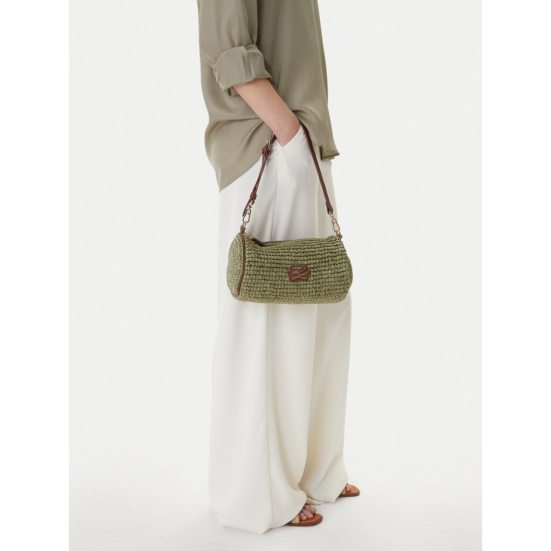 Geantă KARL LAGERFELD B1W46072 Verde