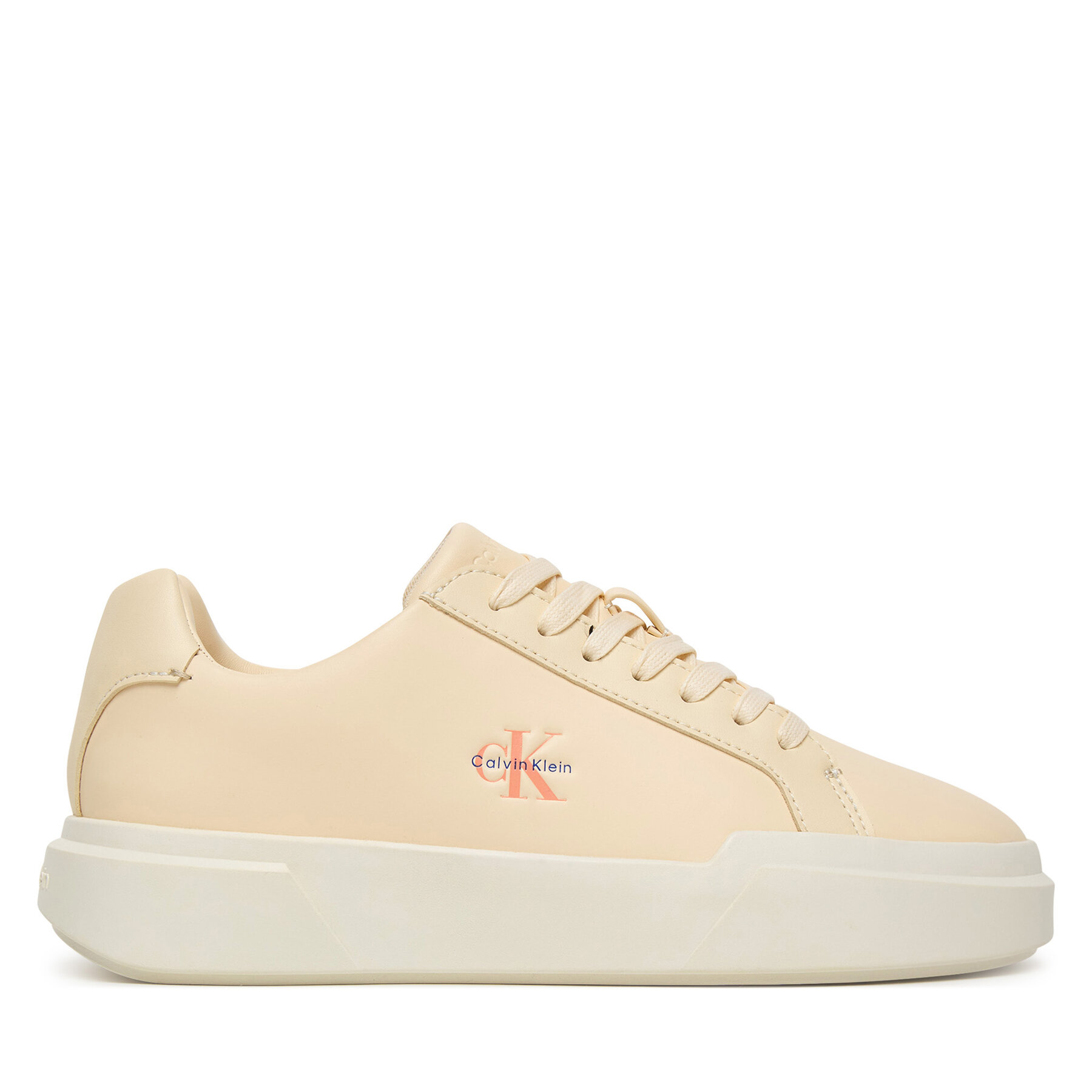 Superge Calvin Klein Chunky Cupsole Laceup Lth Ml YW0YW01947 Kremna