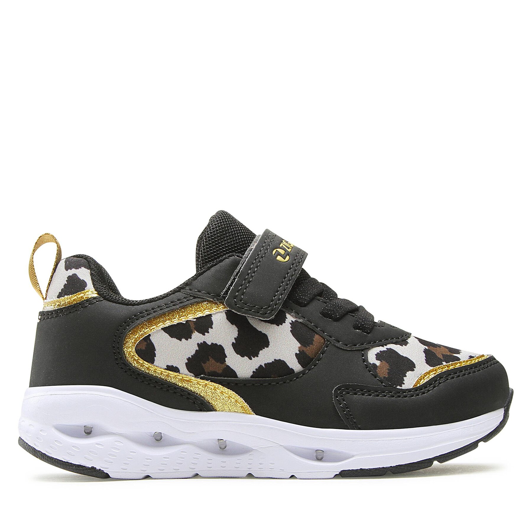 Gyerek Sportcipő ZigZag, Méret: 35, Fekete, Certiny Kids Shoe W/Lights Z222301