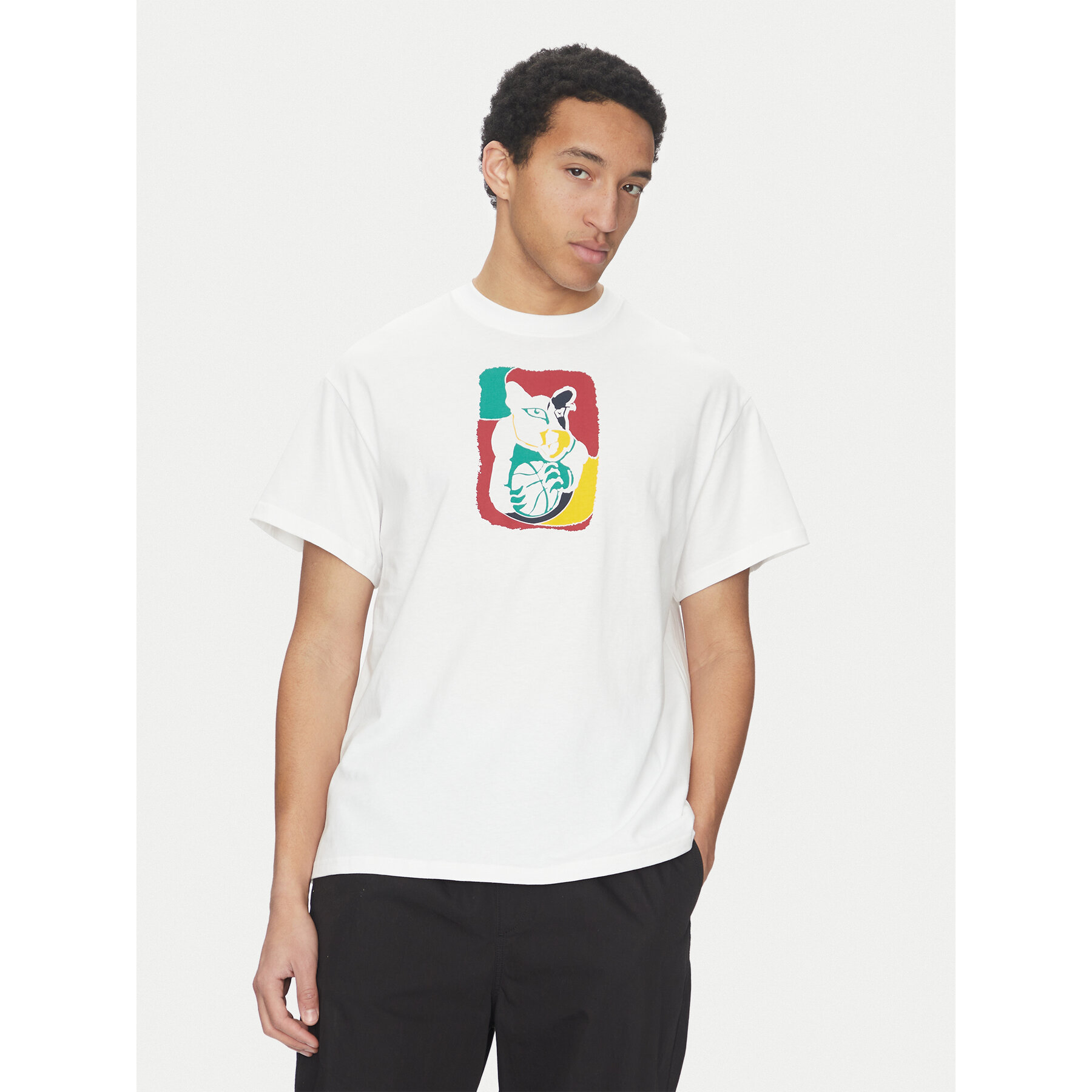 Puma T-Shirt Dylan Exhibit 630673 Λευκό Regular Fit