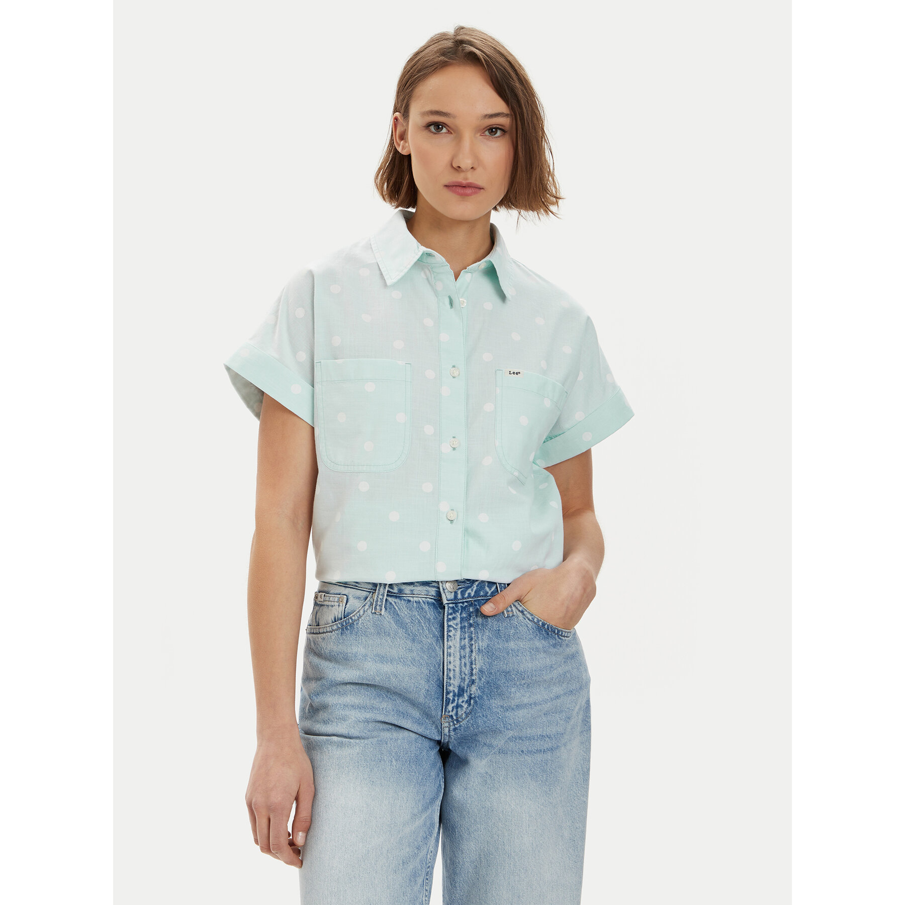 Lee Hemd Utility 112350269 Blau Relaxed Fit