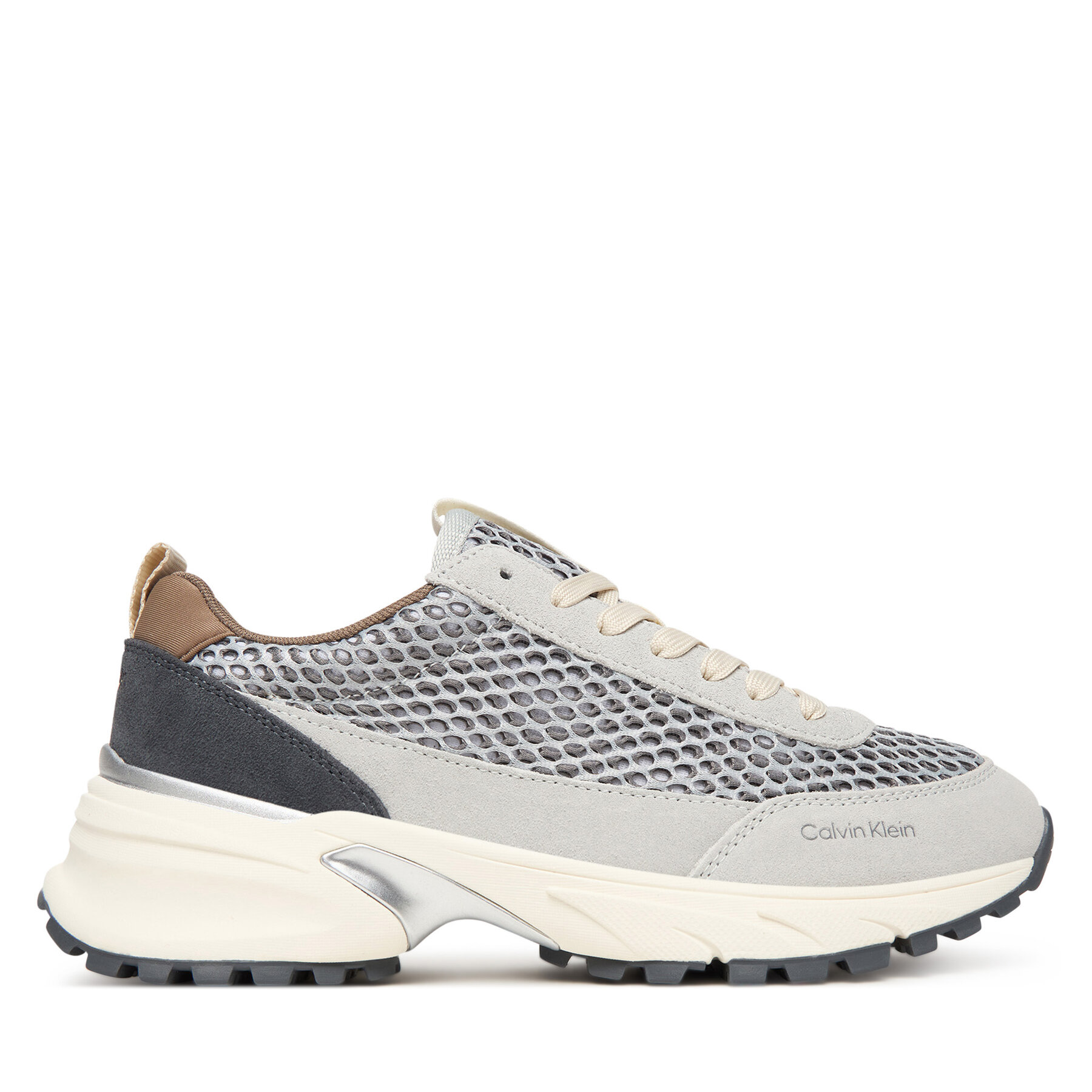 Tenisice Calvin Klein Hike Runner Lace Up Techmix YW0YW02030 Bež