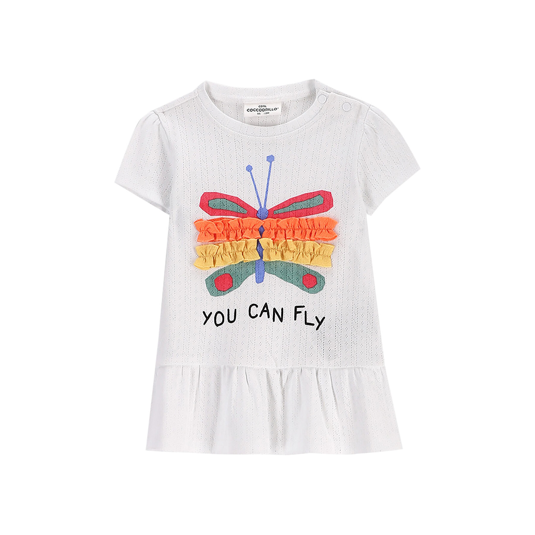 Coccodrillo T-Shirt WC5143201TGN Λευκό Regular Fit