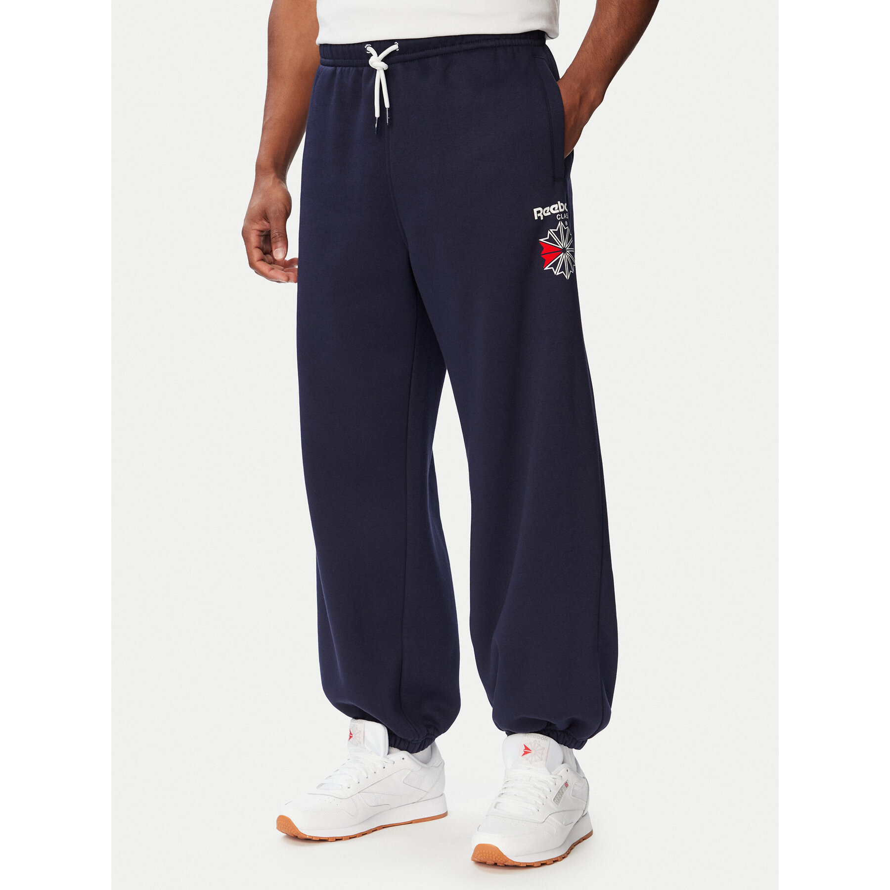 Reebok Donji dio trenerke Eryk RK25733CCM Tamnoplava Regular Fit
