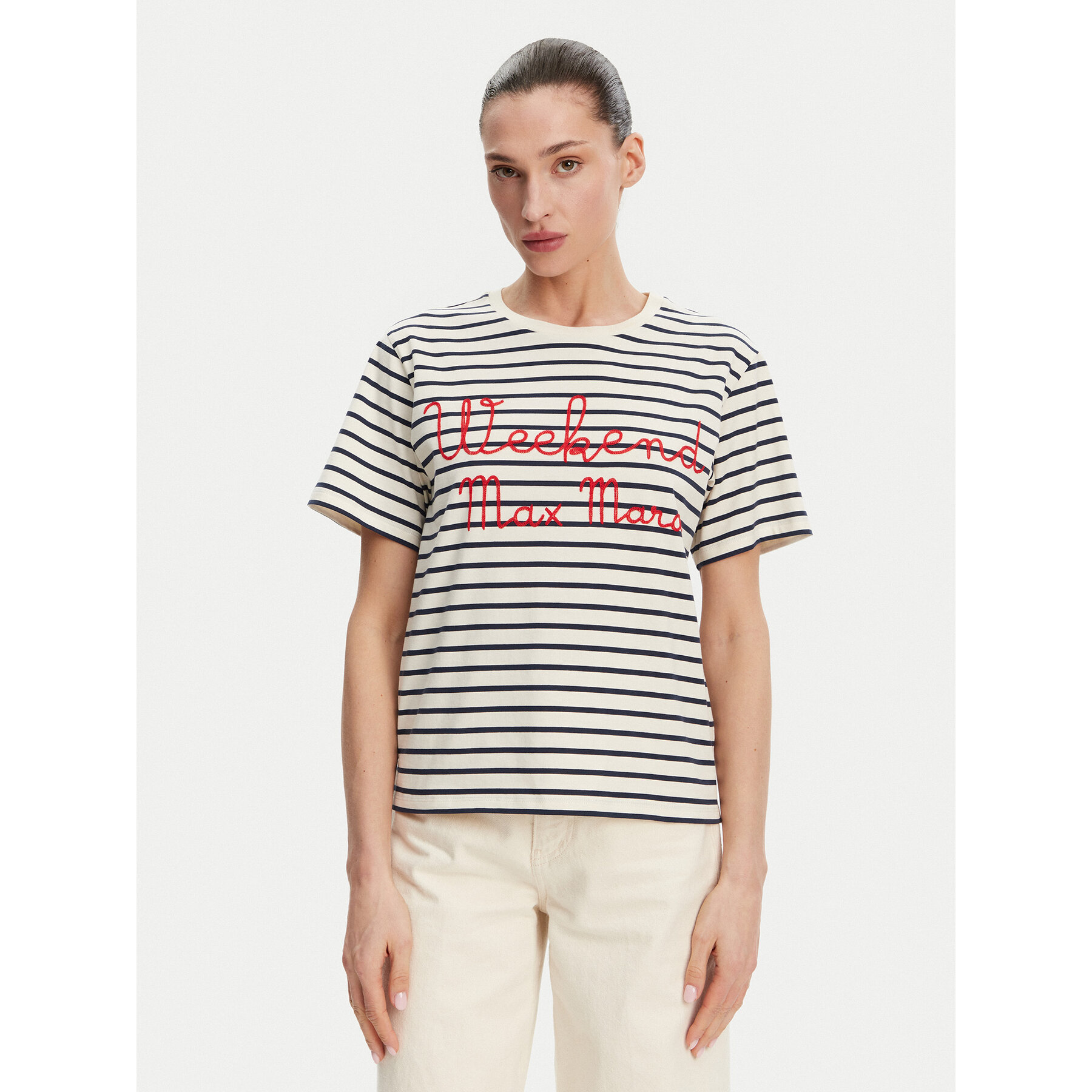 Weekend Max Mara T-shirt Olga 2515971042 Blu scuro Regular Fit