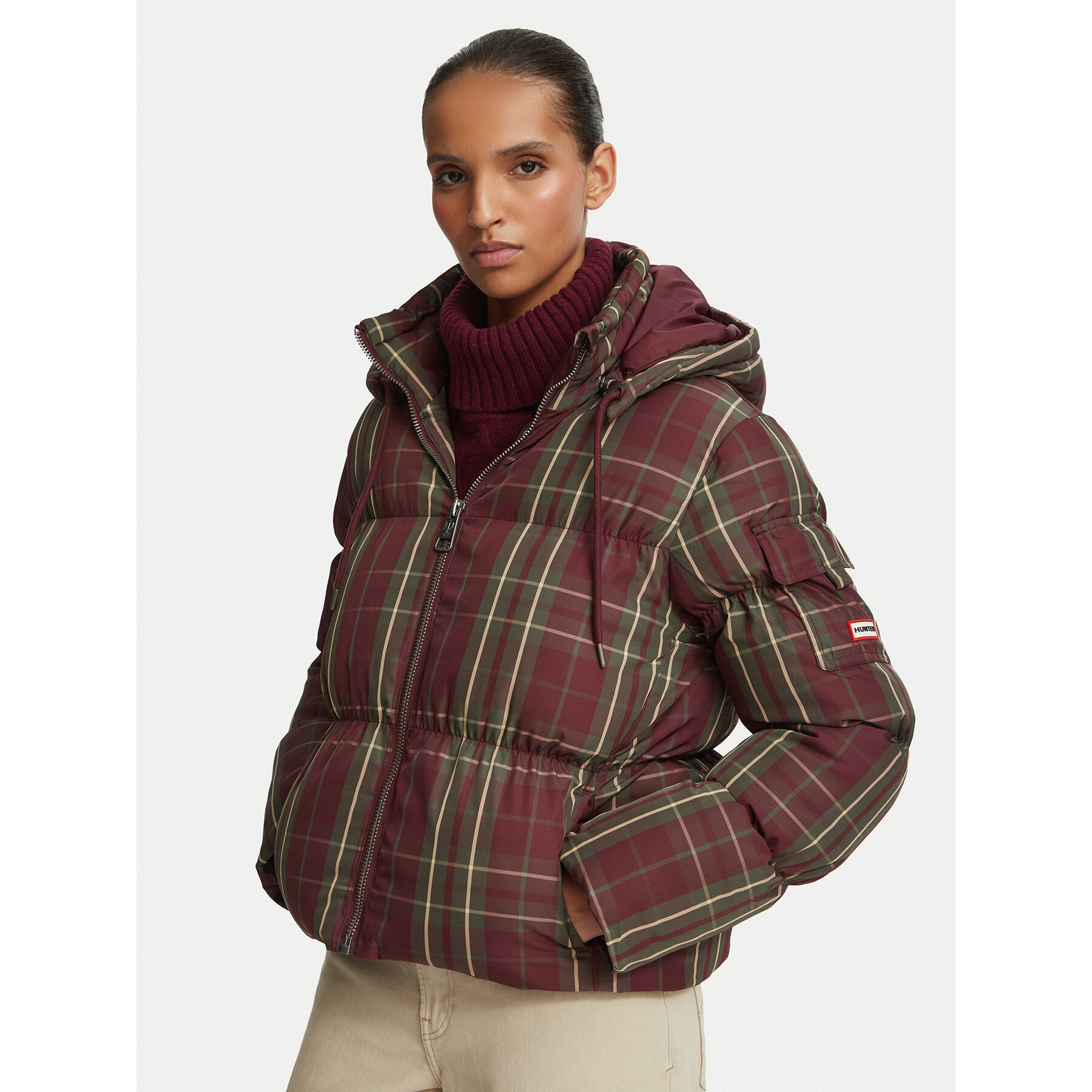 Hunter Zimska jakna HARW0023262 Tamnocrvena Regular Fit