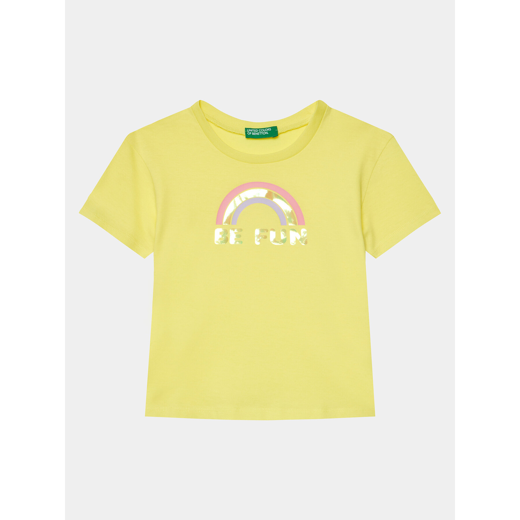 United Colors Of Benetton T-shirt 3096G10E5 Giallo Boxy Fit