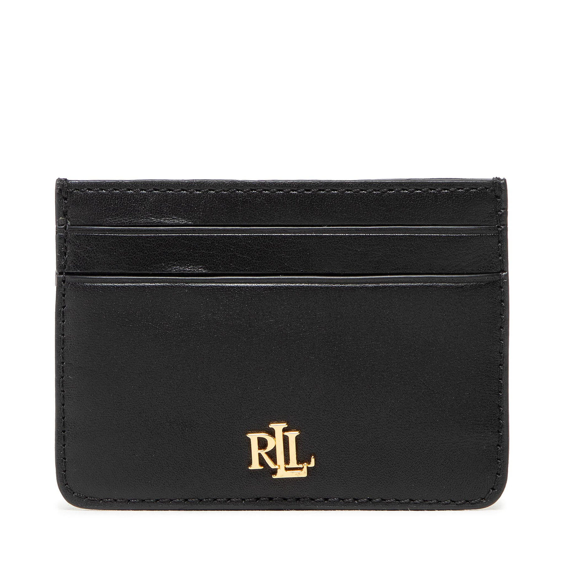 Puzdro na kreditné karty LAUREN RALPH LAUREN Slim Card 432876732001 Čierna