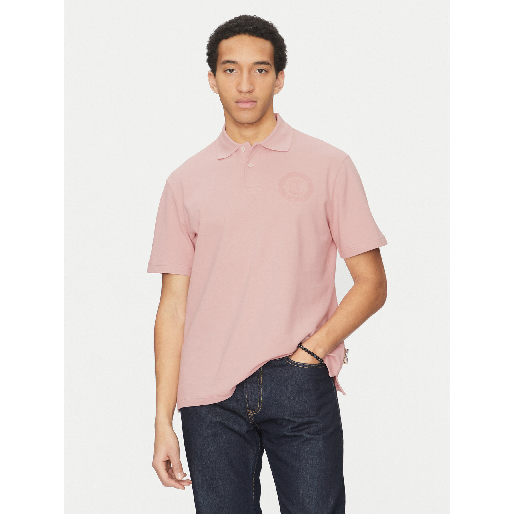 Just Cavalli Poloshirt 78OAGT01 Rosa Regular Fit