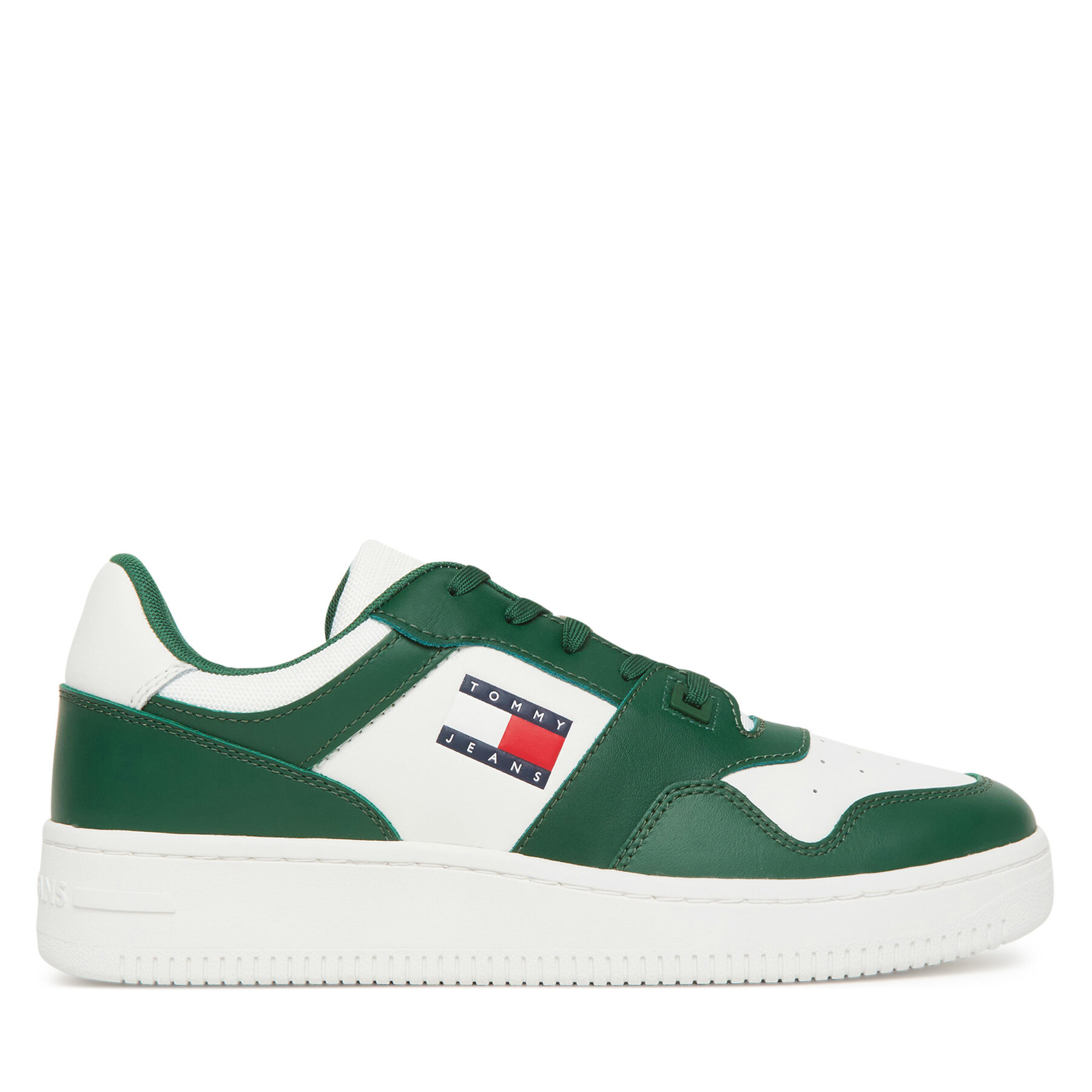 Sneakersy Tommy Jeans (New) Tjm Retro Basket Ess EM0EM01395 Bílá