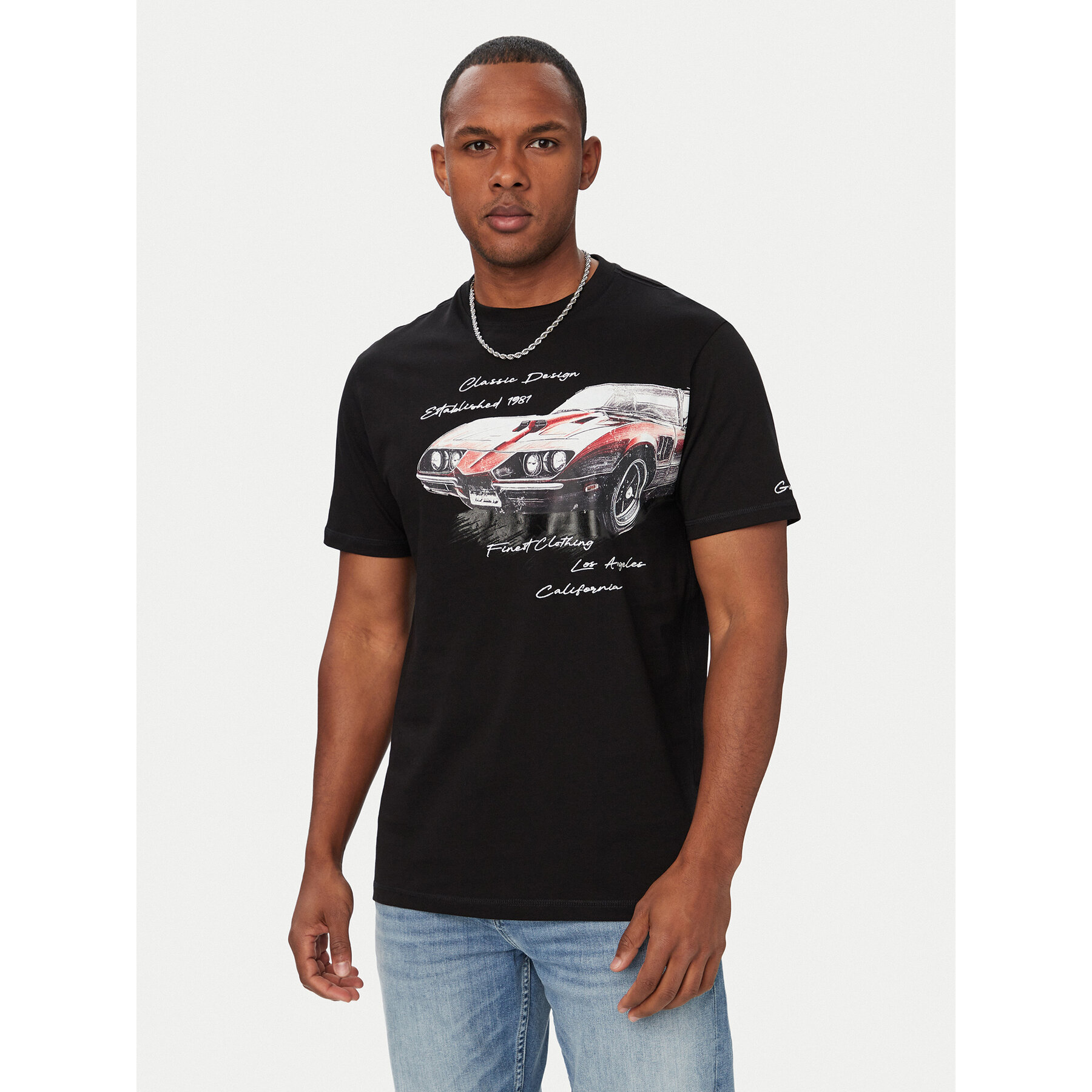 Guess T-shirt M6YI45 K4231 Crna Regular Fit