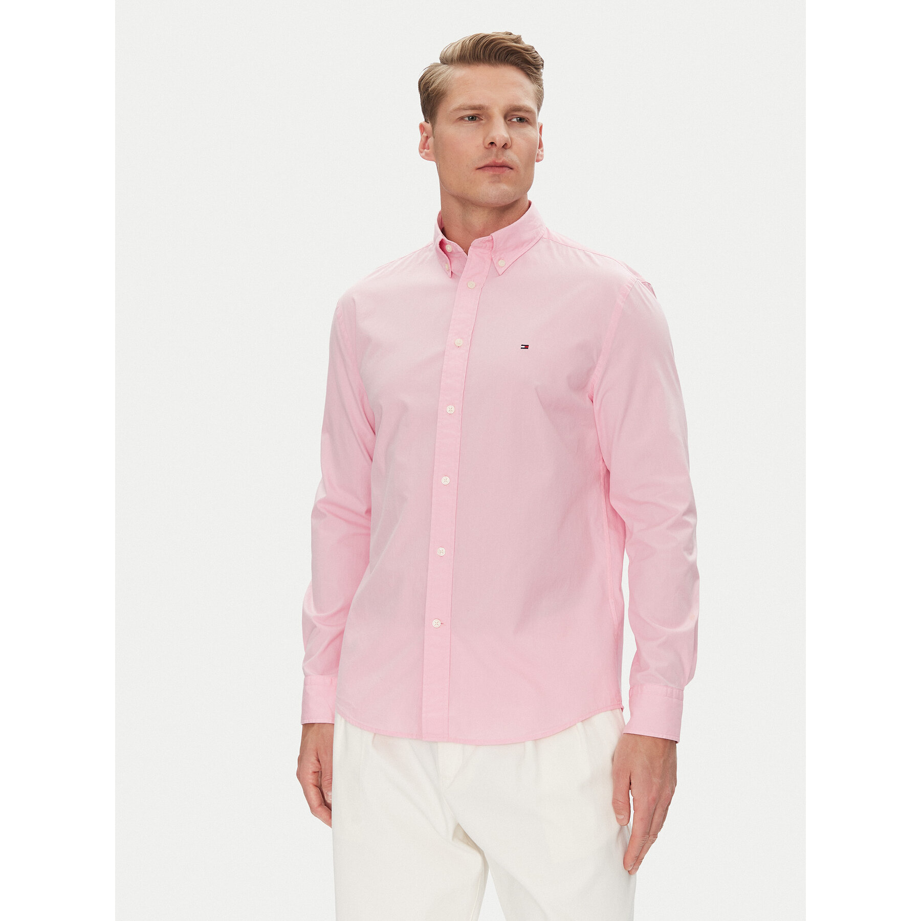 Tommy Hilfiger Hemd MW0MW37550 Rosa Regular Fit