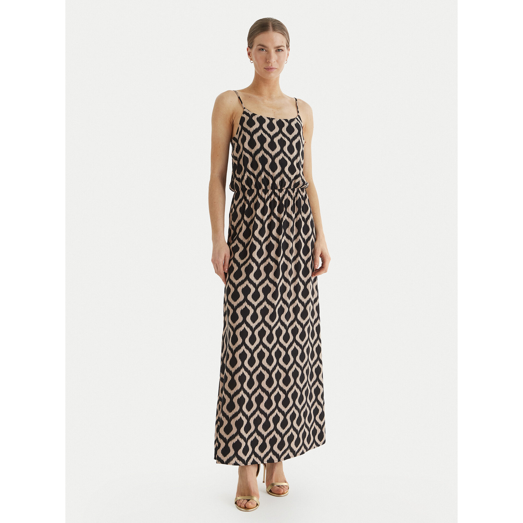 ONLY Sommerkleid Nova 15222217 Schwarz Regular Fit